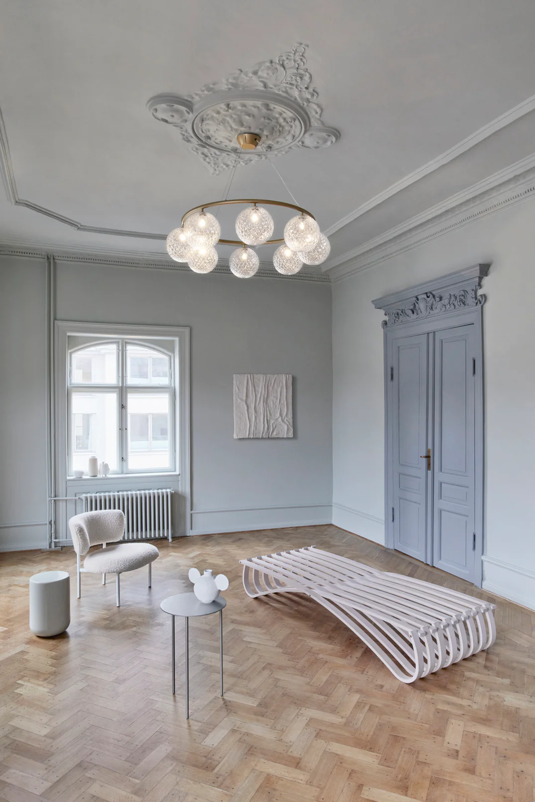 Lampa wisząca MIIRA 8 CIRCULAR mosiężny z transparentnym szkłem - Image 7