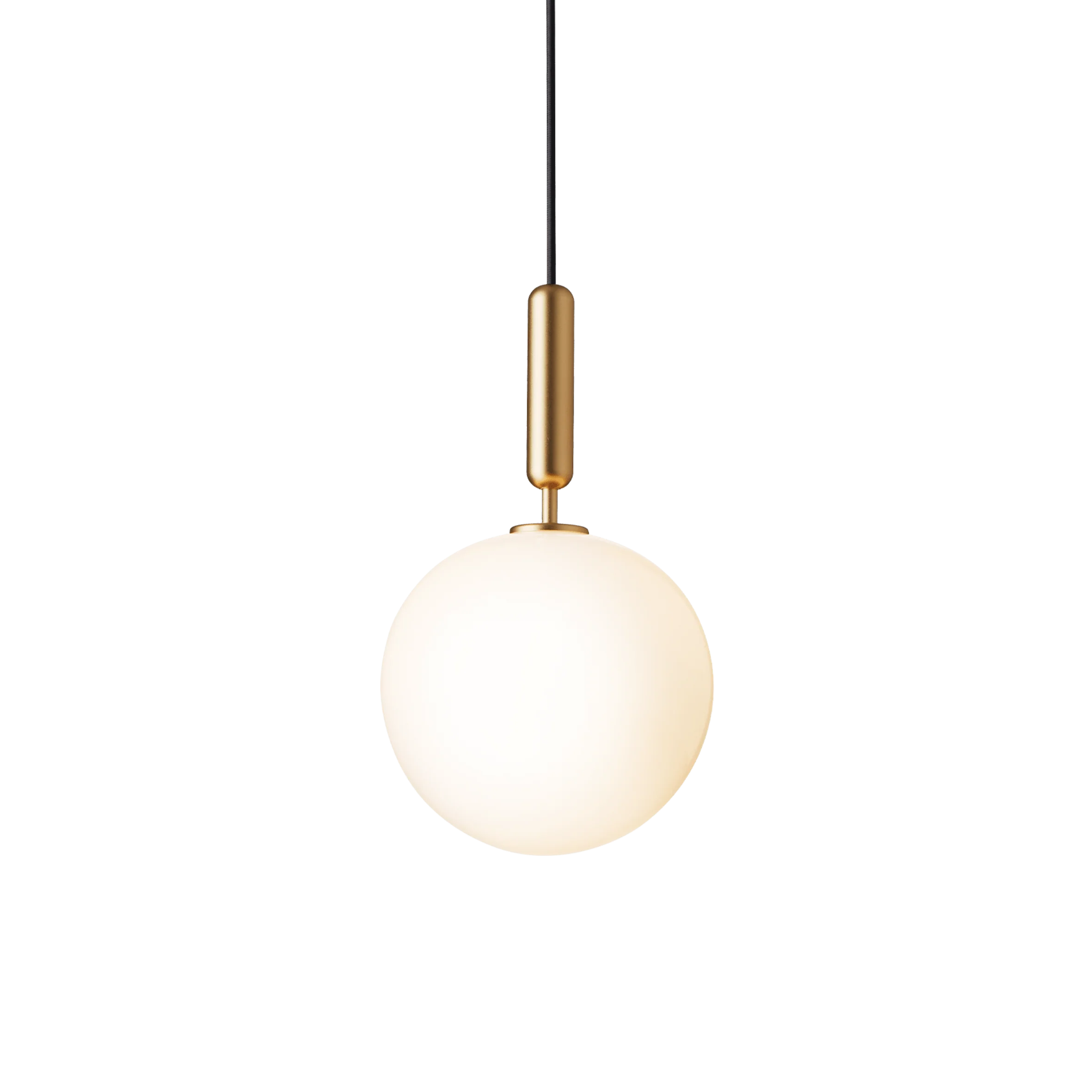 Lampa wisząca MIIRA mosiężny z opalowym szkłem