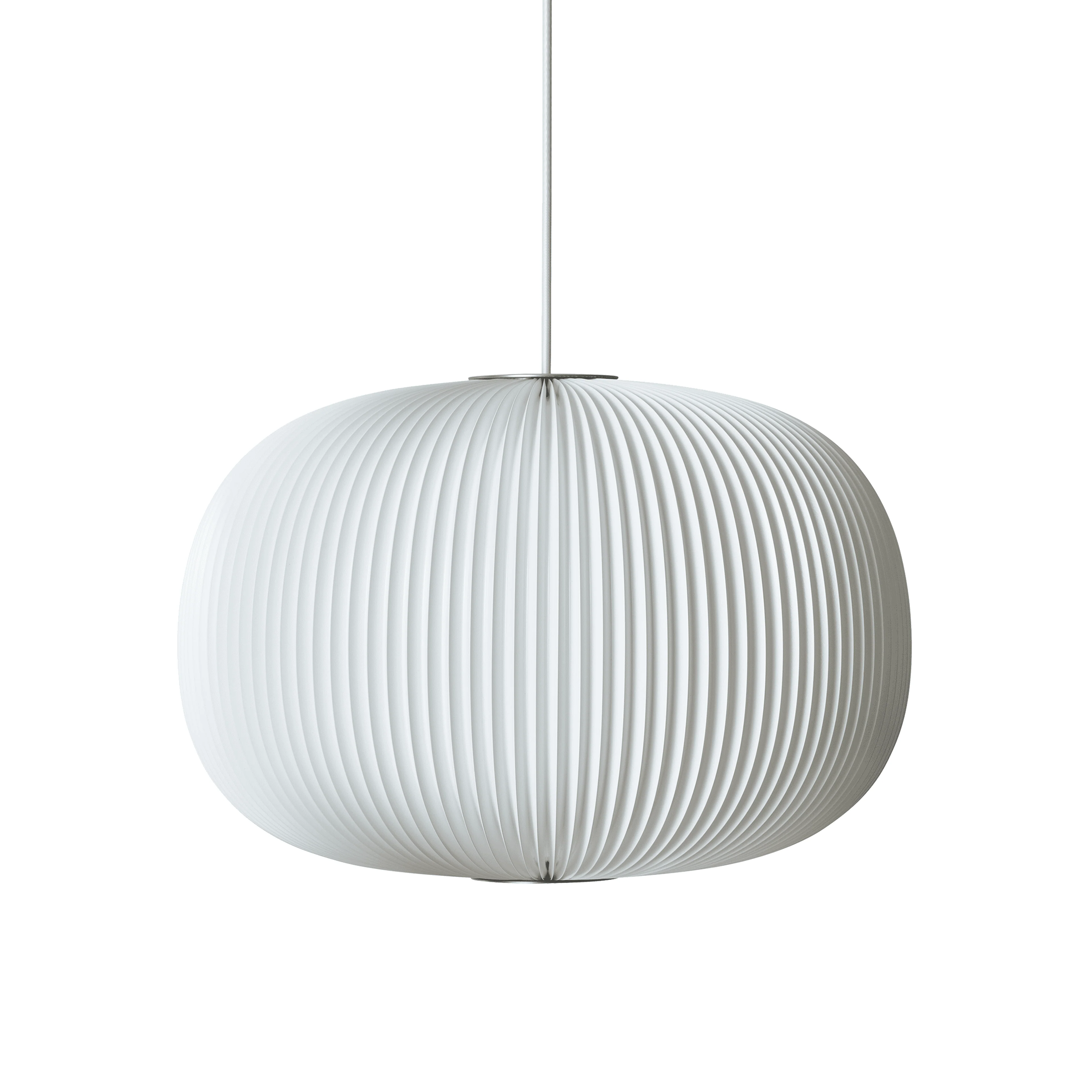 Lampa wisząca MODEL 132 LAMELLA 1 biały ze srebrnym wykończeniem