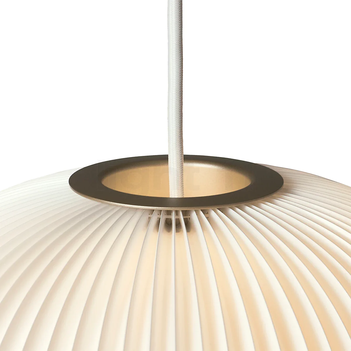 Lampa wisząca MODEL 133 LAMELLA 2 biały ze złotym wykończeniem - Image 4