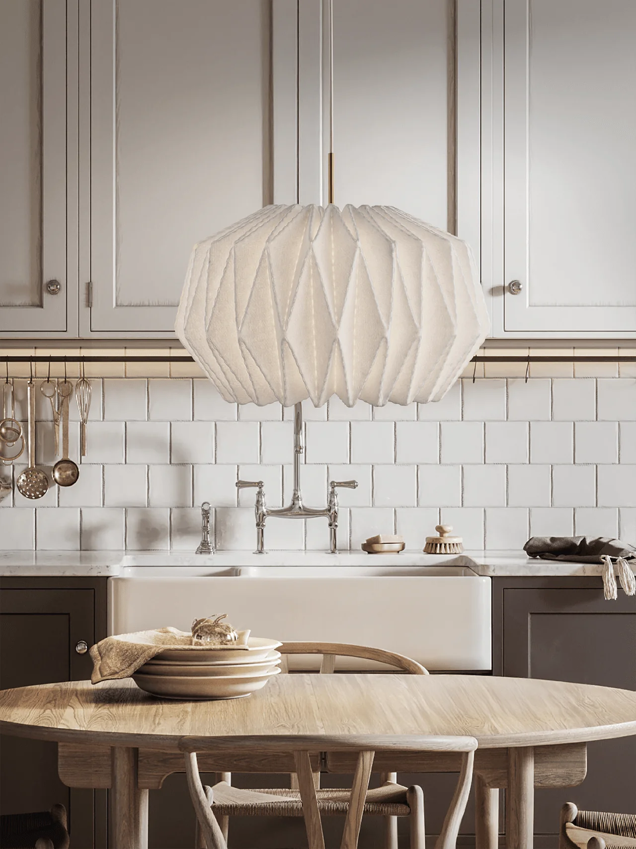 Lampa wisząca MODEL 164 SOFTLY PLEATED biały - Image 2