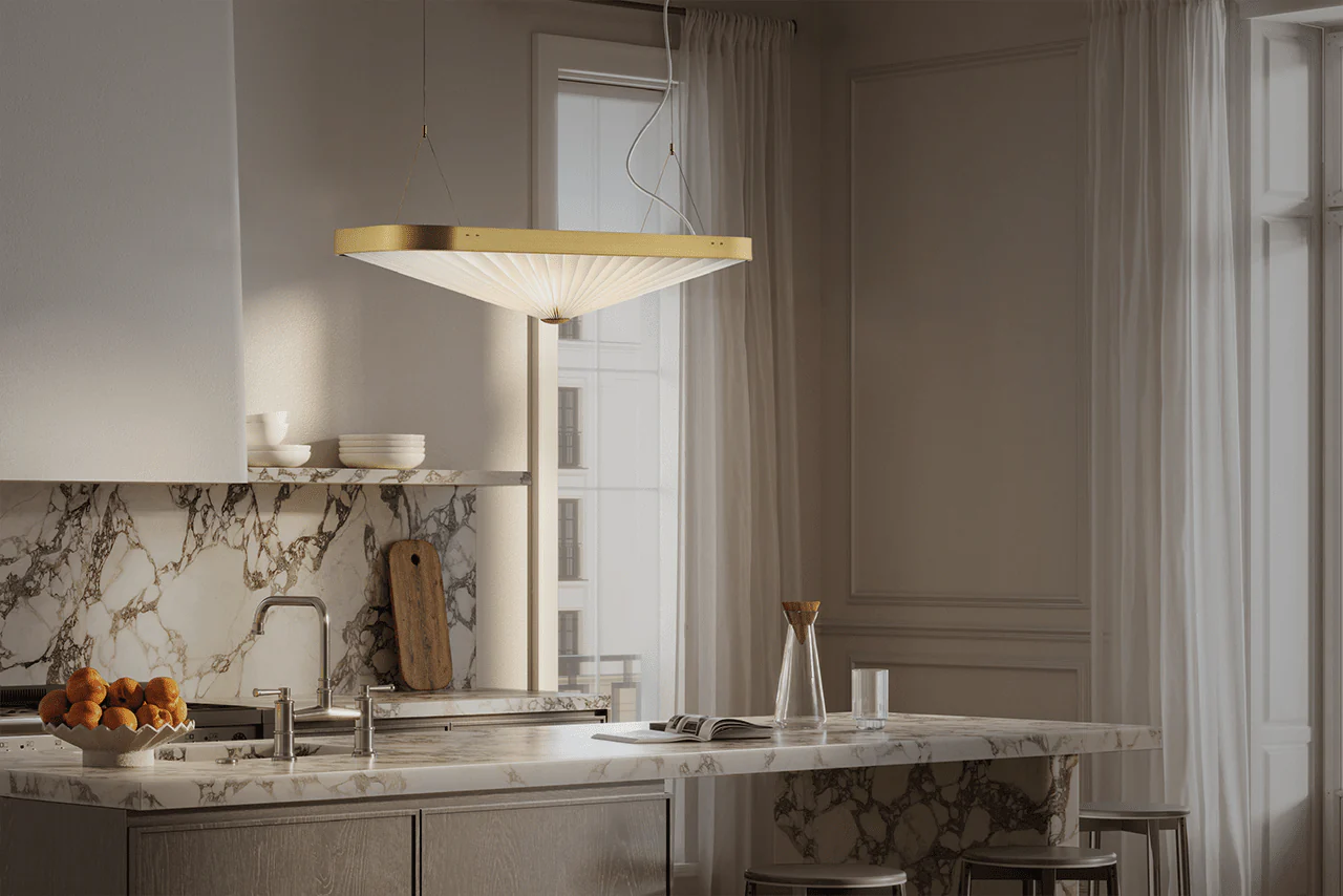 Lampa wisząca MODEL 197 CELINE biały ze złotym - Image 10