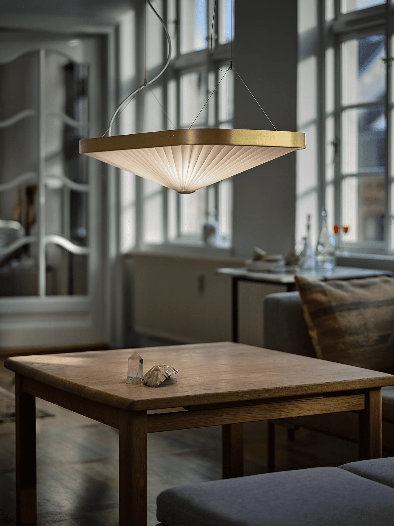 Lampa wisząca MODEL 197 CELINE biały ze złotym - Image 13