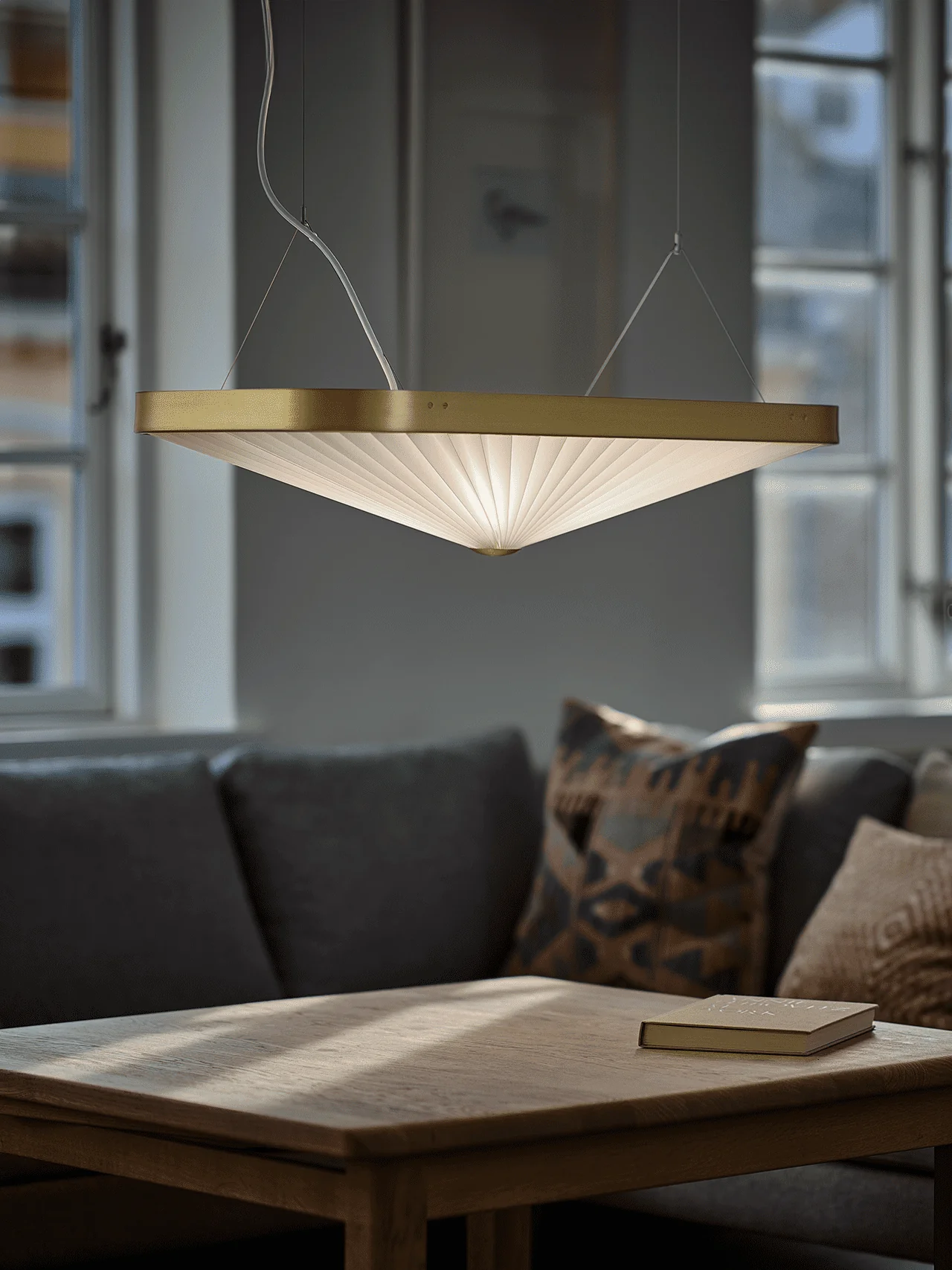 Lampa wisząca MODEL 197 CELINE biały ze złotym - Image 6