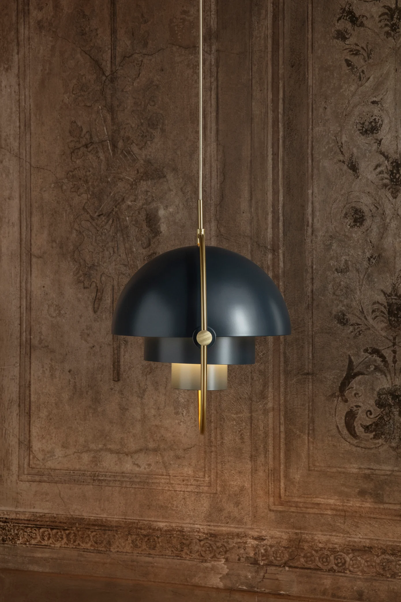 Lampa wisząca MULTI-LITE morski z mosiężnym - Image 3