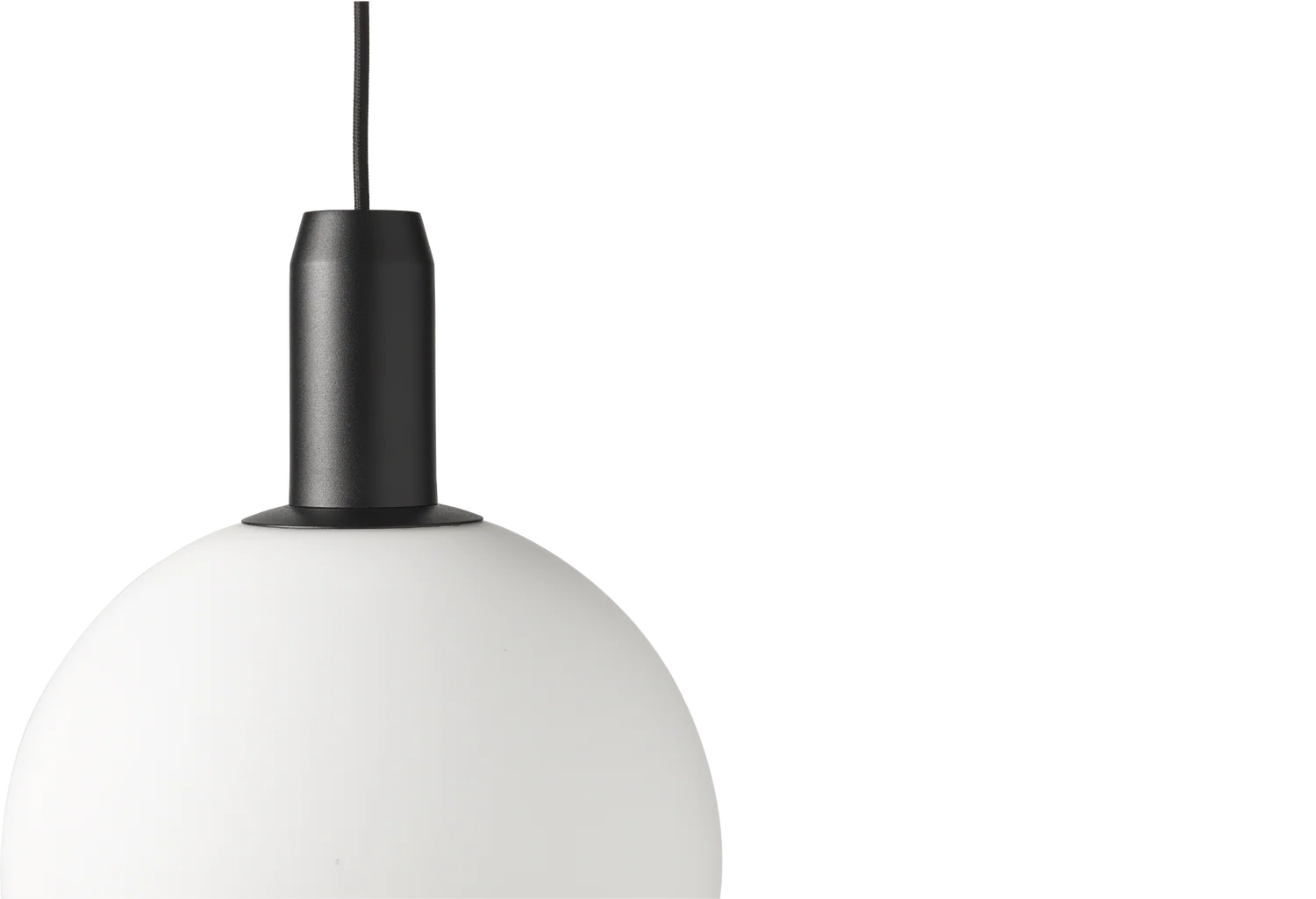 Lampa wisząca ORB białe szkło z czarnym - Image 3