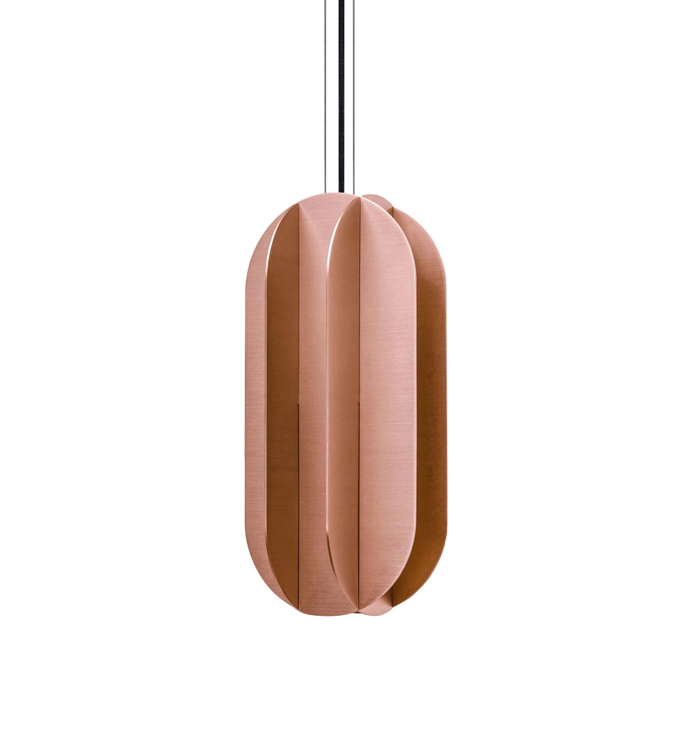 Lampa wisząca owalna EL miedź - Image 3