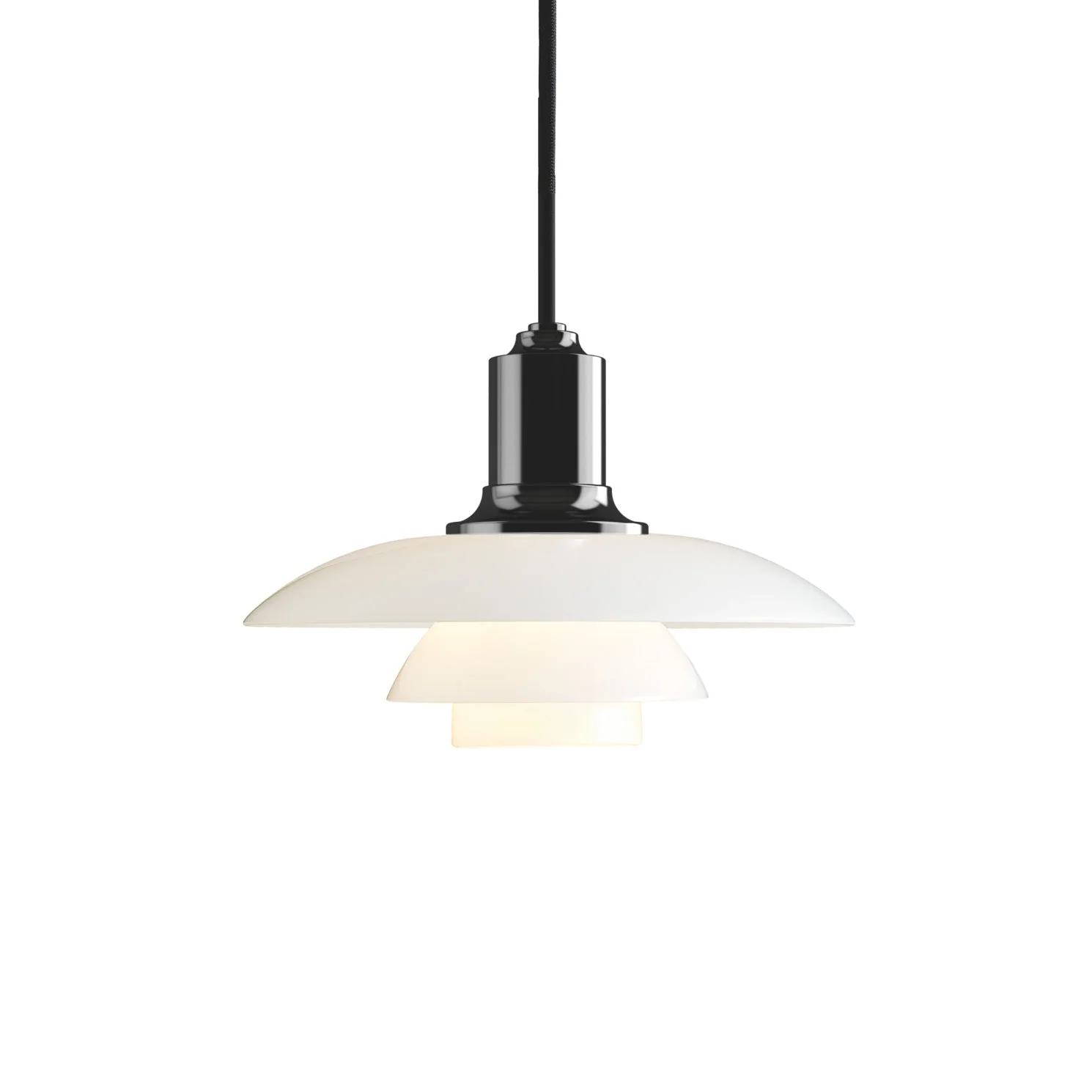 Lampa wisząca PH 2/1 biały z czarnym wykończeniem