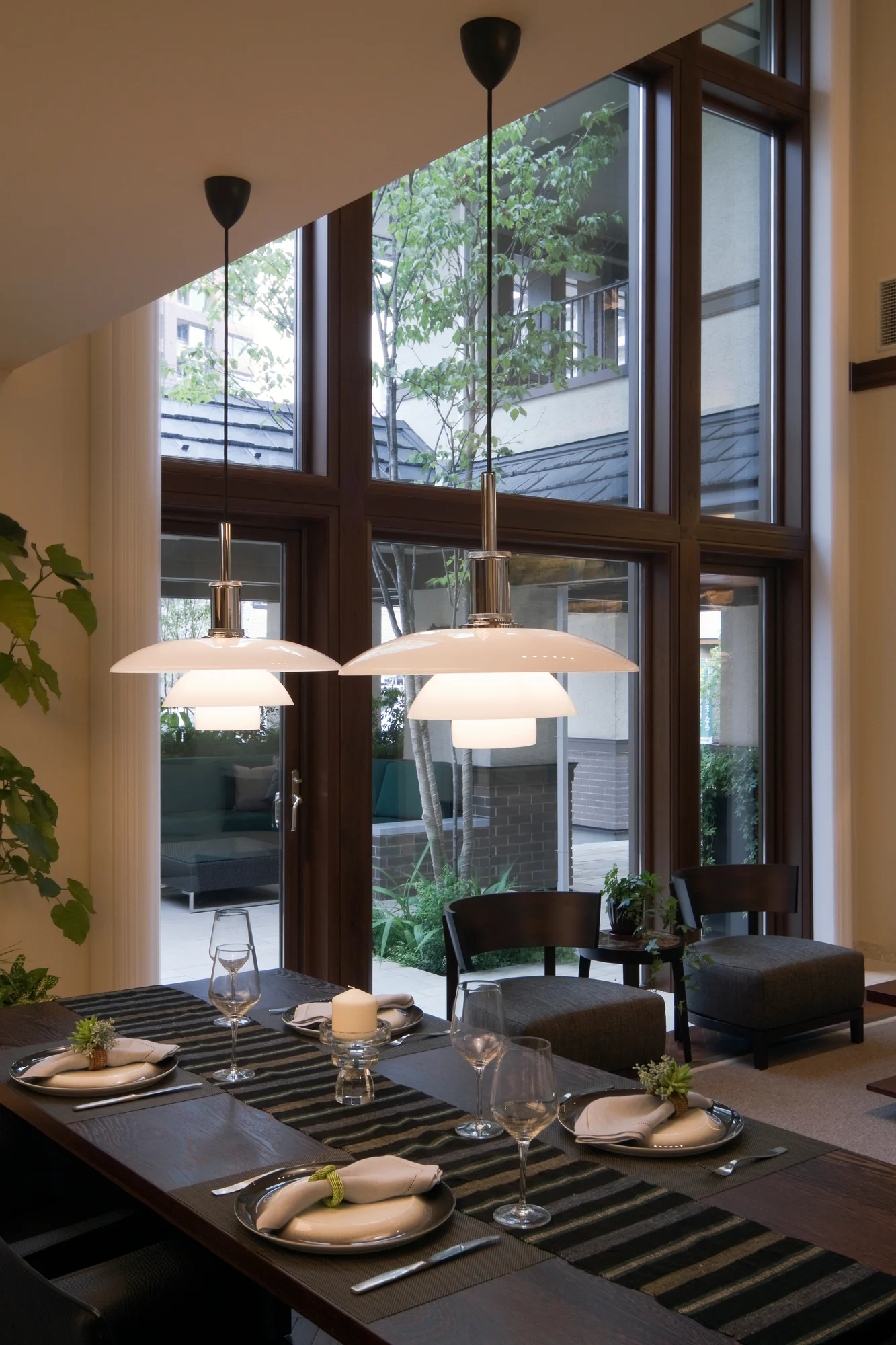 Lampa wisząca PH 4½-4 biały z chromowanym wykończeniem - Image 9