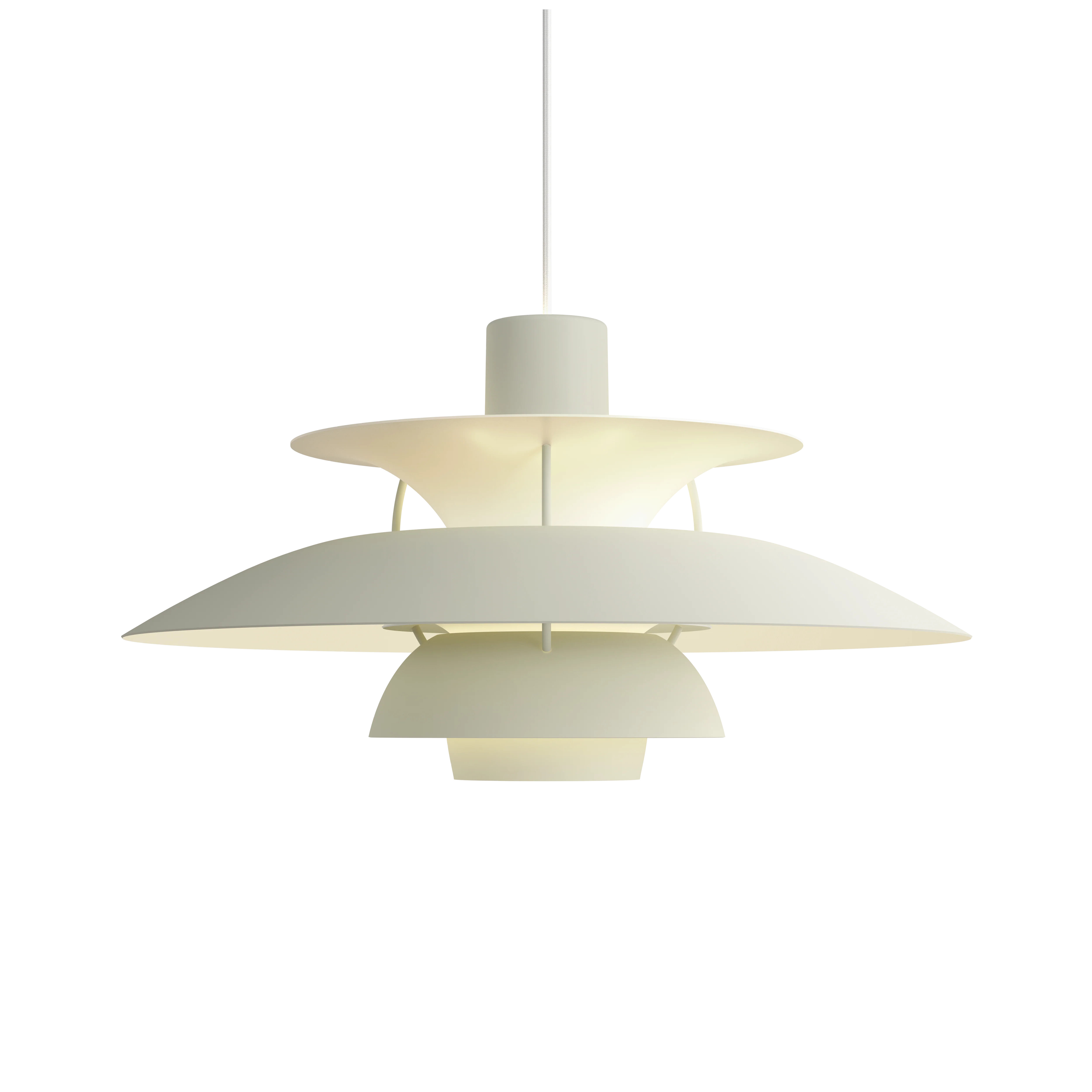 Lampa wisząca PH 5 monochromatyczny blady odcień cyny