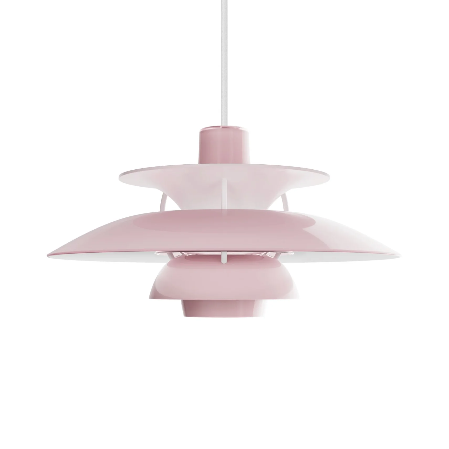Lampa wisząca PH 5 OPAL jasnoróżowy