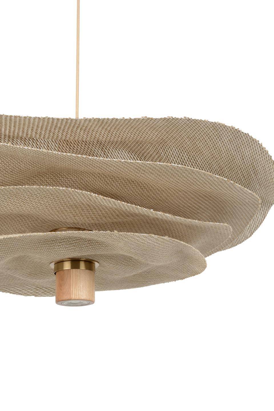 Lampa wisząca RIVAGE 2L beżowy len - Image 8