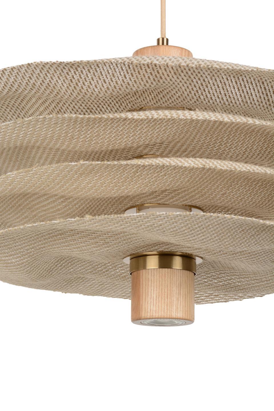 Lampa wisząca RIVAGE 2L beżowy len - Image 9