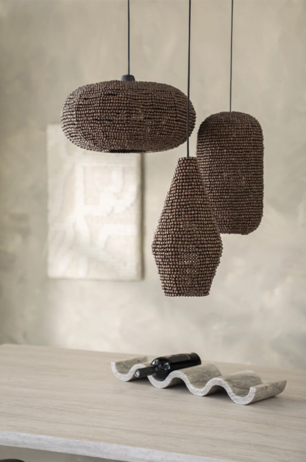 Lampa wisząca SHANGA ciemne drewno - Image 2