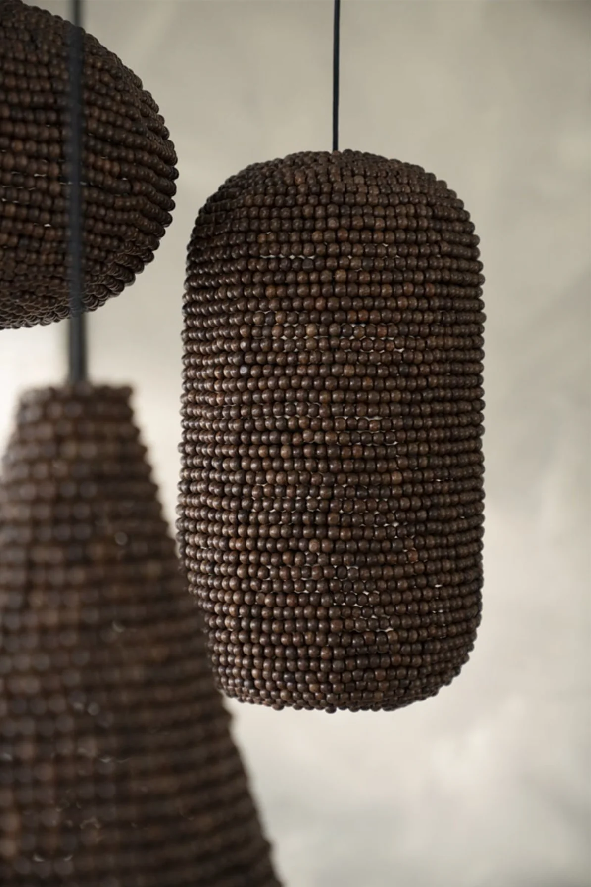 Lampa wisząca SHANGA ciemne drewno - Image 3