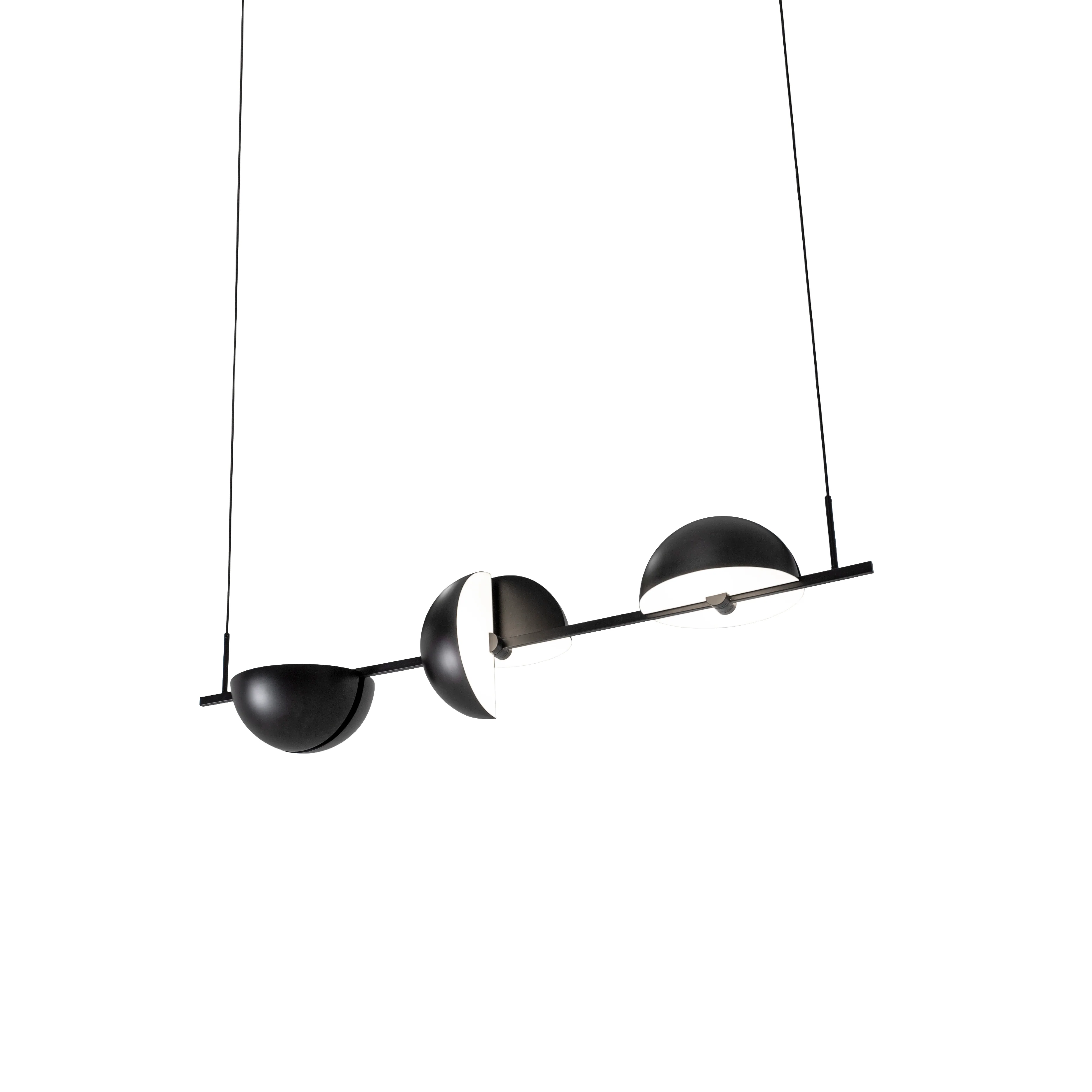 Lampa wisząca TRAPEZE TRIPLETTE czarny