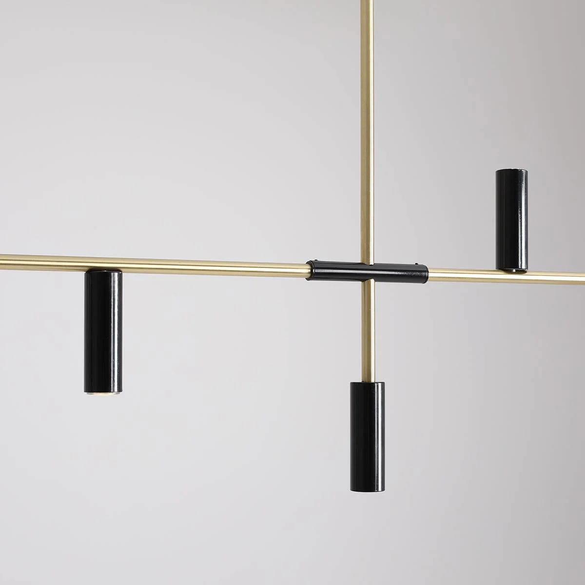 Lampa wisząca TREVO czarny z mosiężnym wykończeniem - Image 5