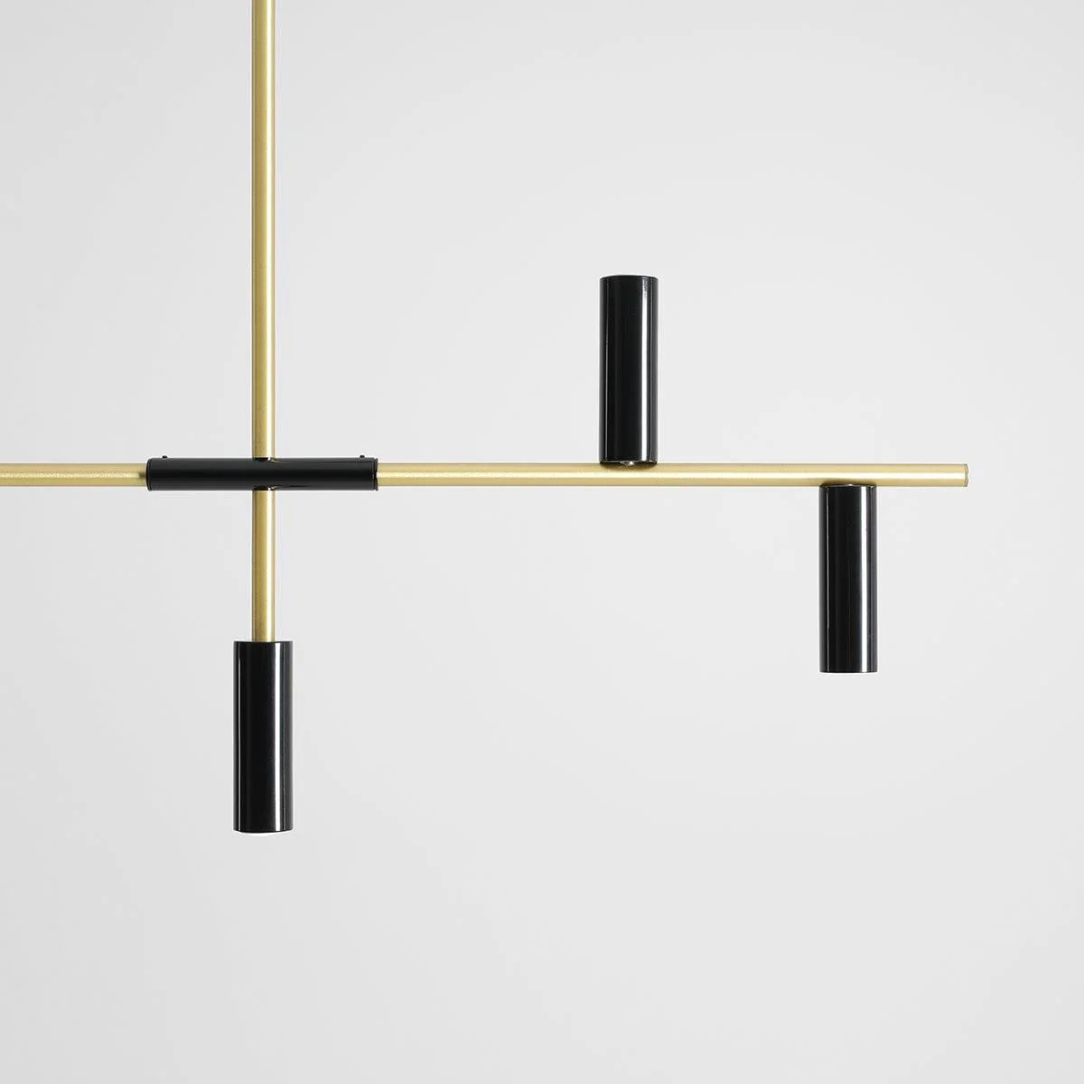 Lampa wisząca TREVO czarny z mosiężnym wykończeniem - Image 8