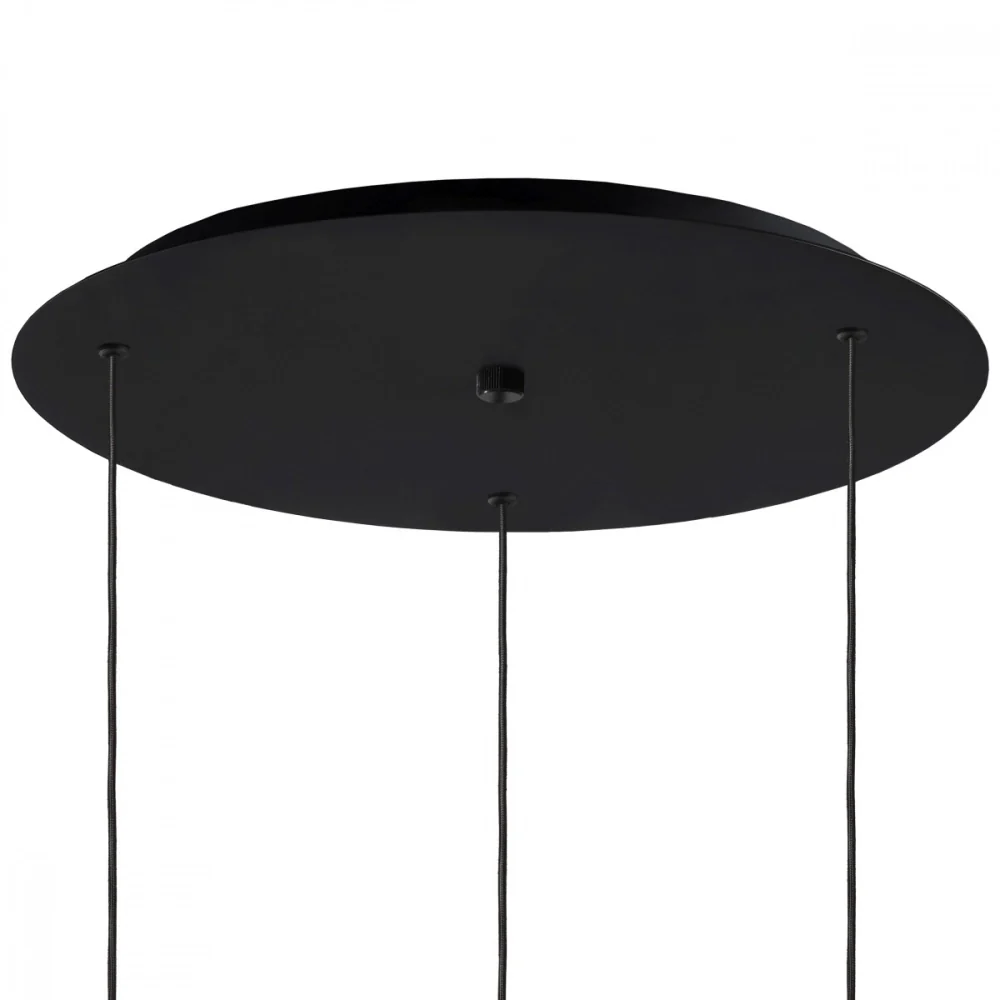 Lampa wisząca trzypunktowa AVIA 3 dymiony czarny z czarnym wykończeniem - Image 7