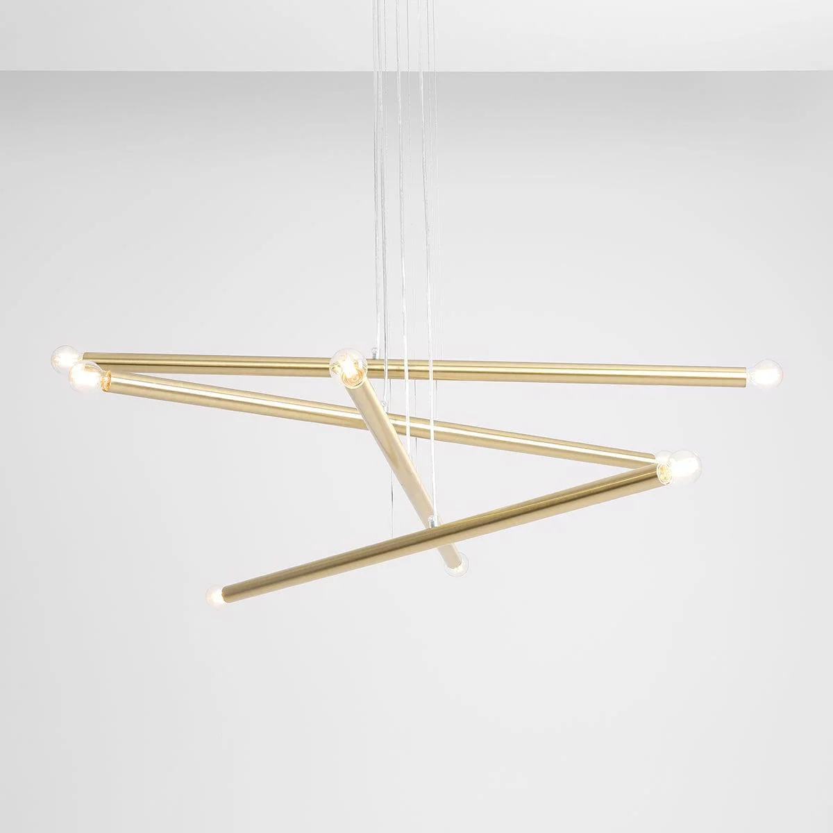 Lampa wisząca TUBO mosiężny - Image 2
