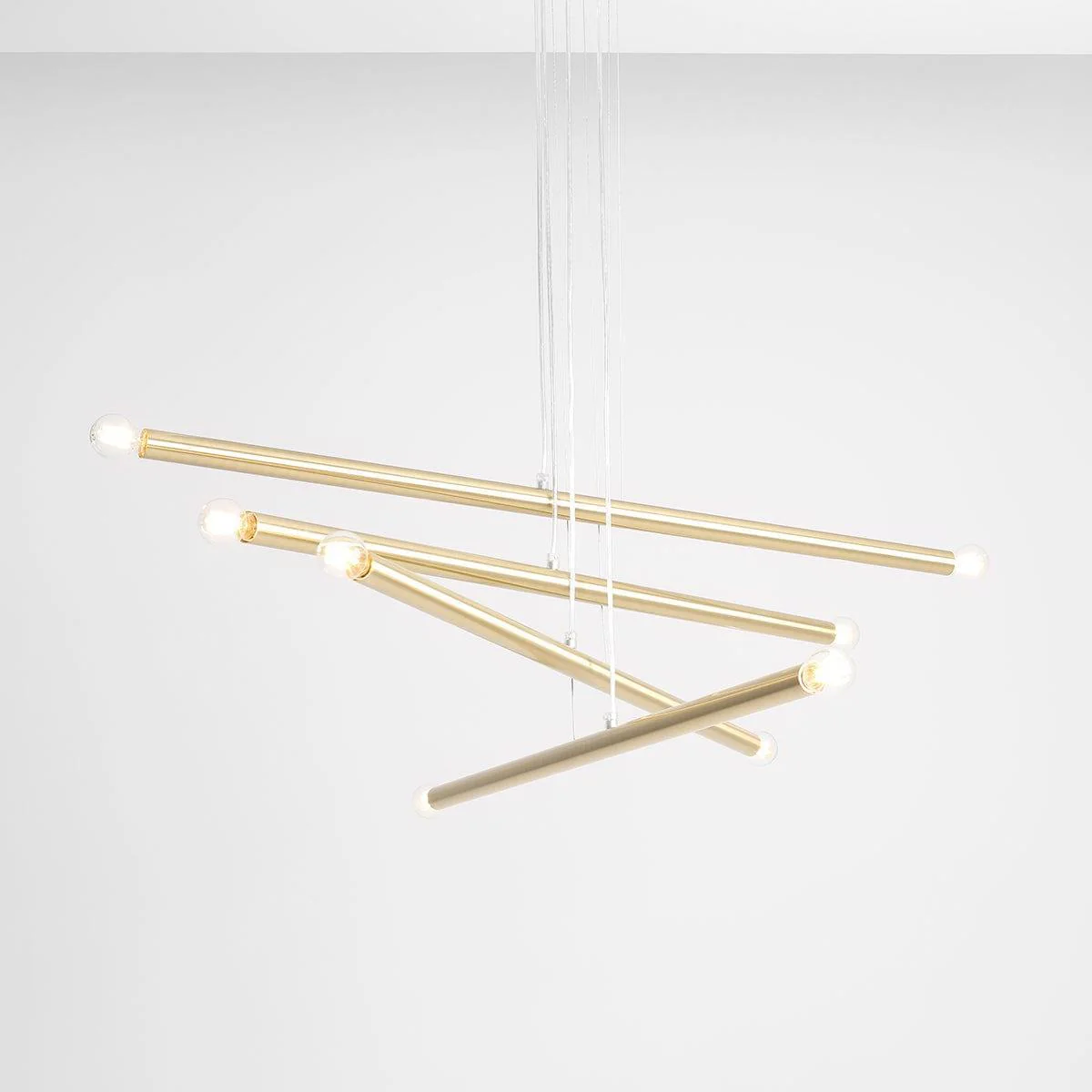 Lampa wisząca TUBO mosiężny - Image 3