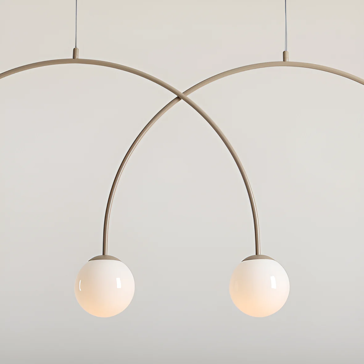Lampa wisząca UNA DUO beżowy - Image 5