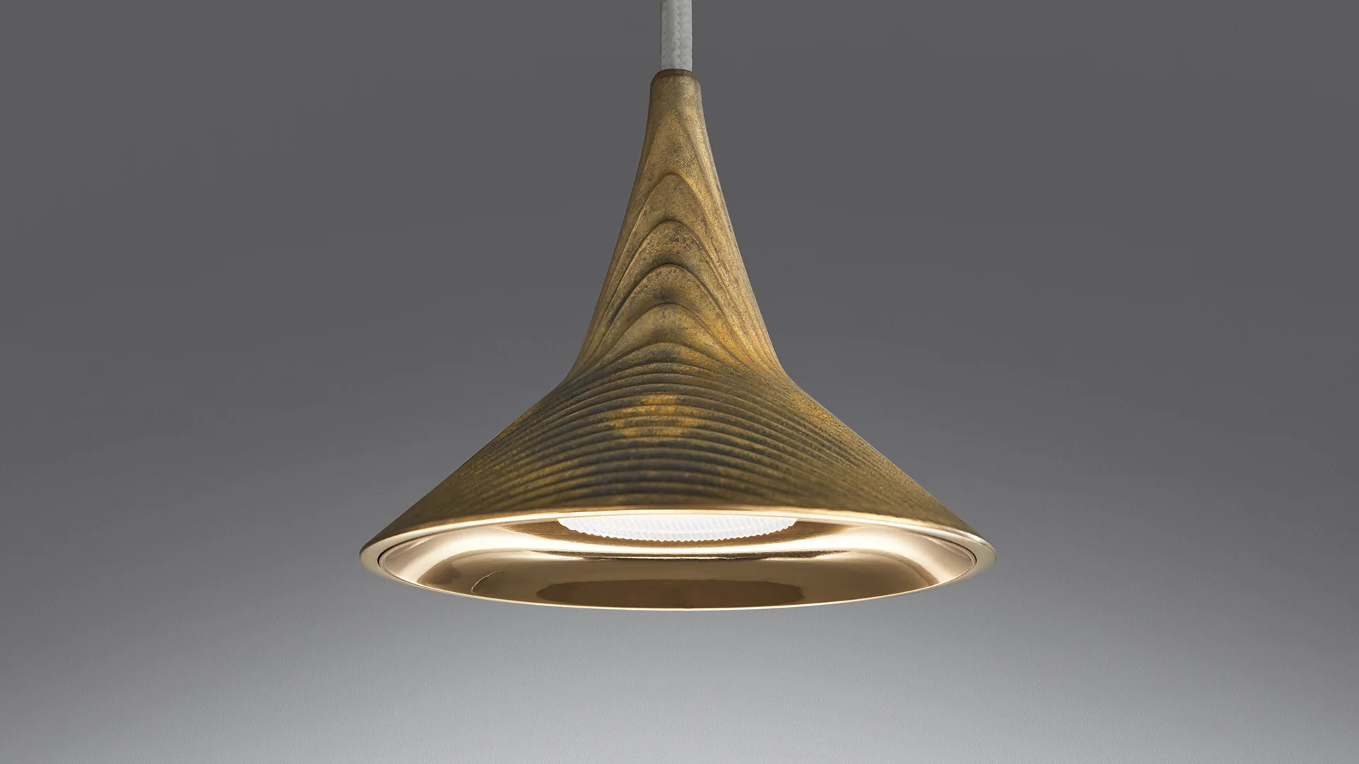 Lampa wisząca UNTERLINDEN mosiądz - Image 2