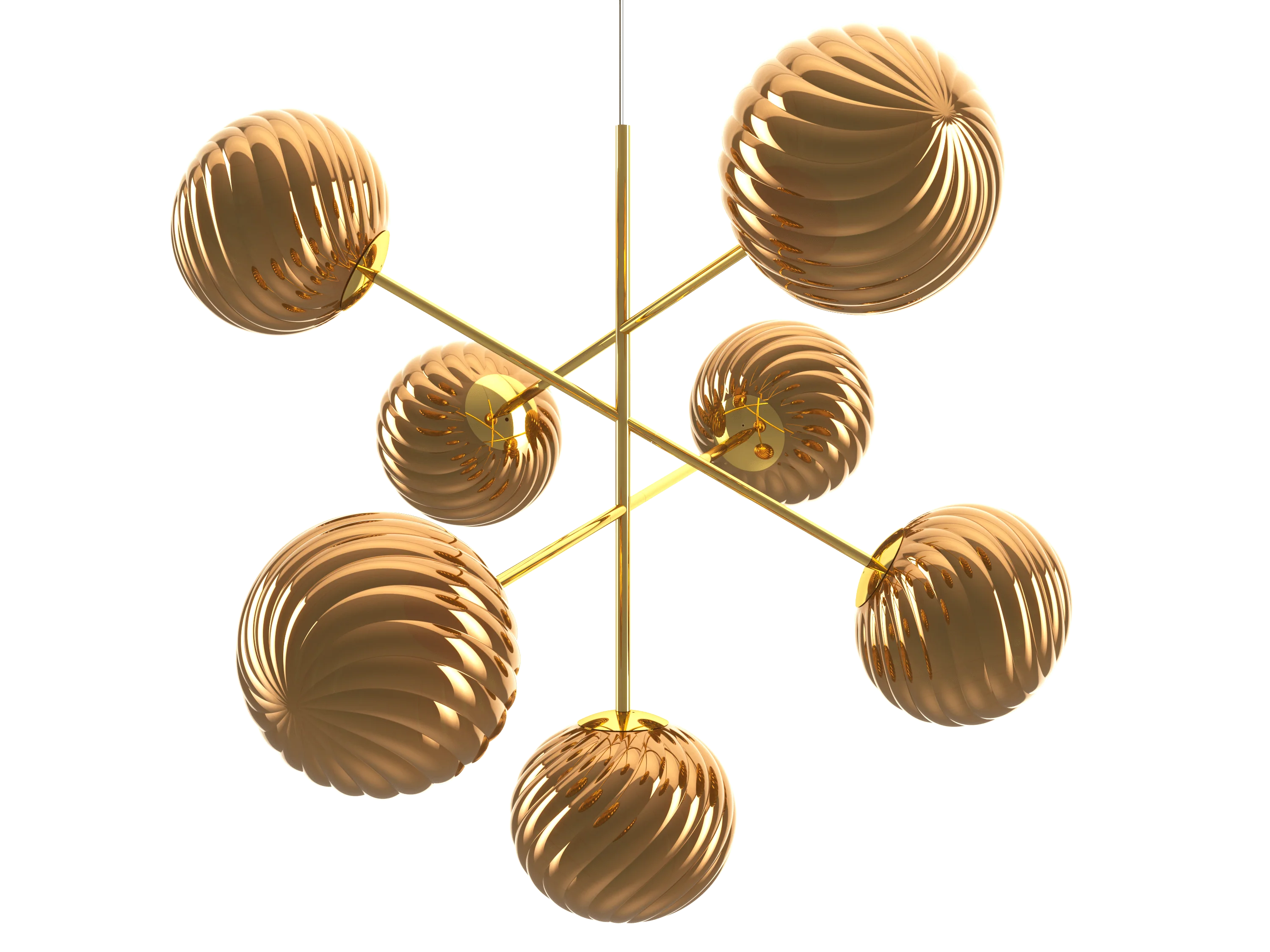 Lampa wisząca WHIRL LARGE złoty - Image 6