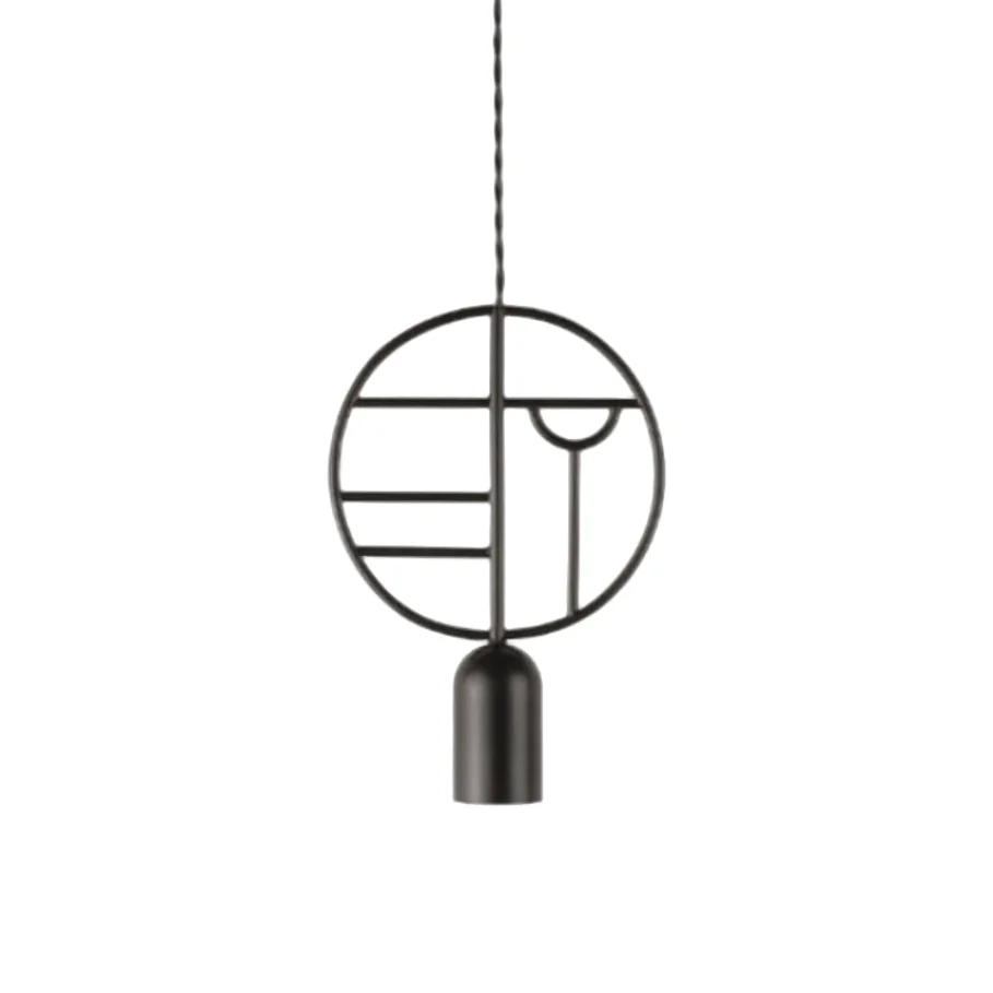 Lampa wisząca WOODEN DOTS WD01 grafitowy