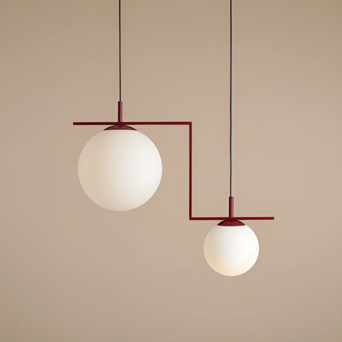 Lampa wisząca ZAC DUO bordowy - Image 3