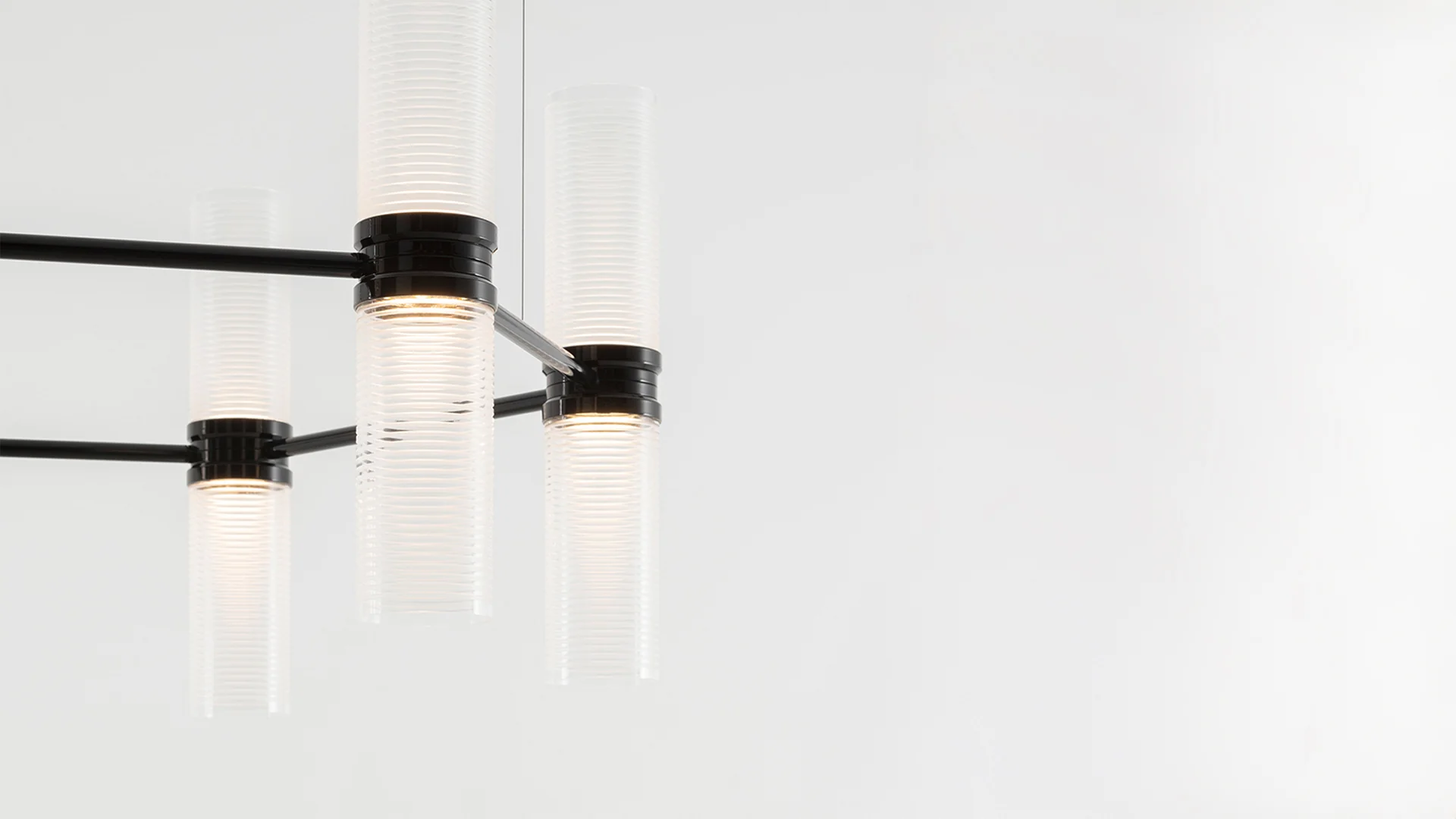 Lampa wisząca ZEPHYR EXAGONAL transparentny z czarnym wykończeniem - Image 2