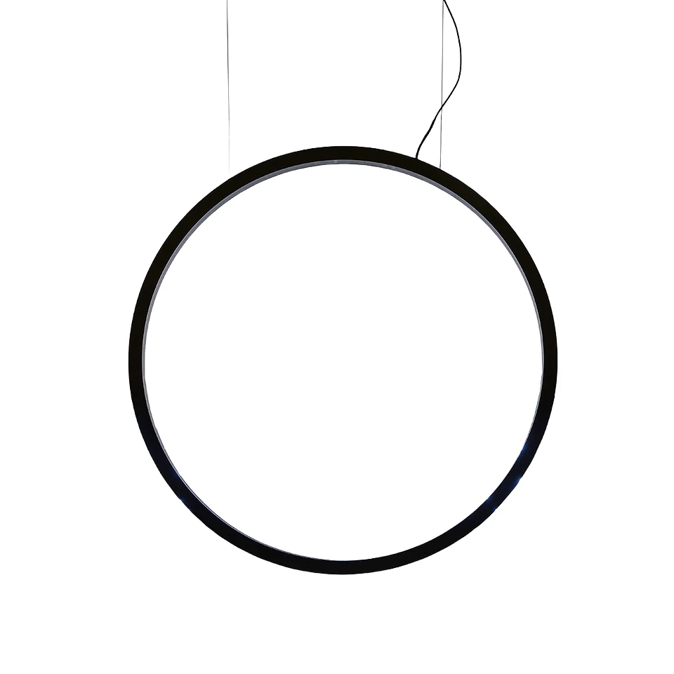 Lampa wisząca zewnętrzna O czarny