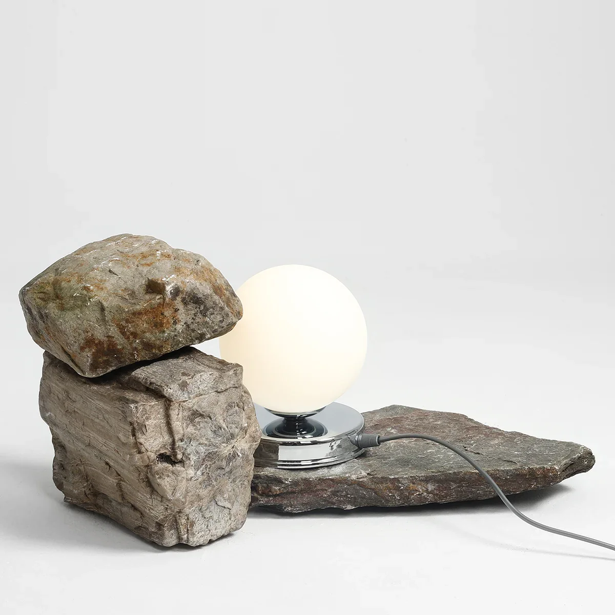 Lampa stołowa BALL chromowany - Image 3