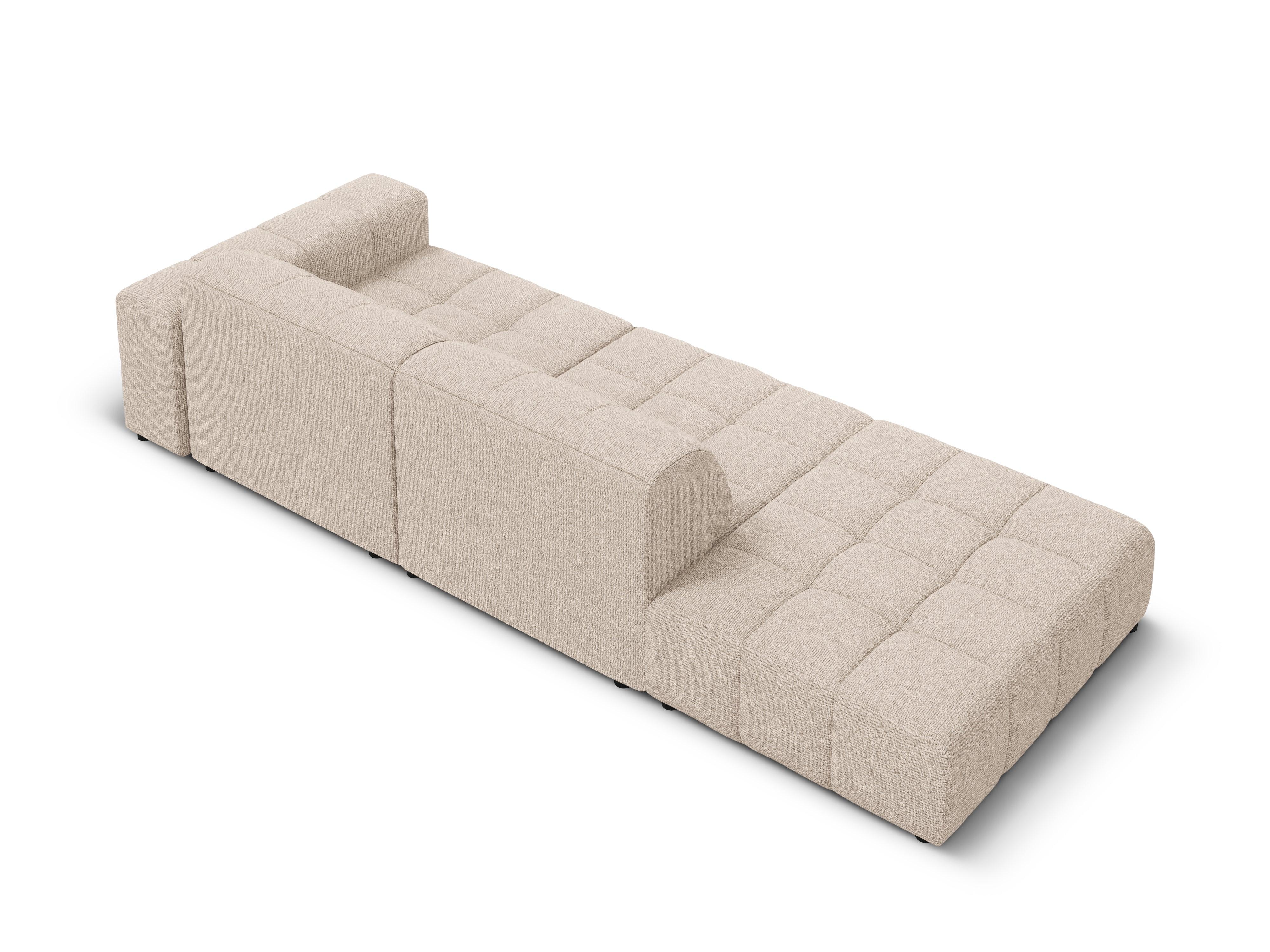 Sofa lewostronna 3-osobowa CHICAGO beżowy szenil - Image 11