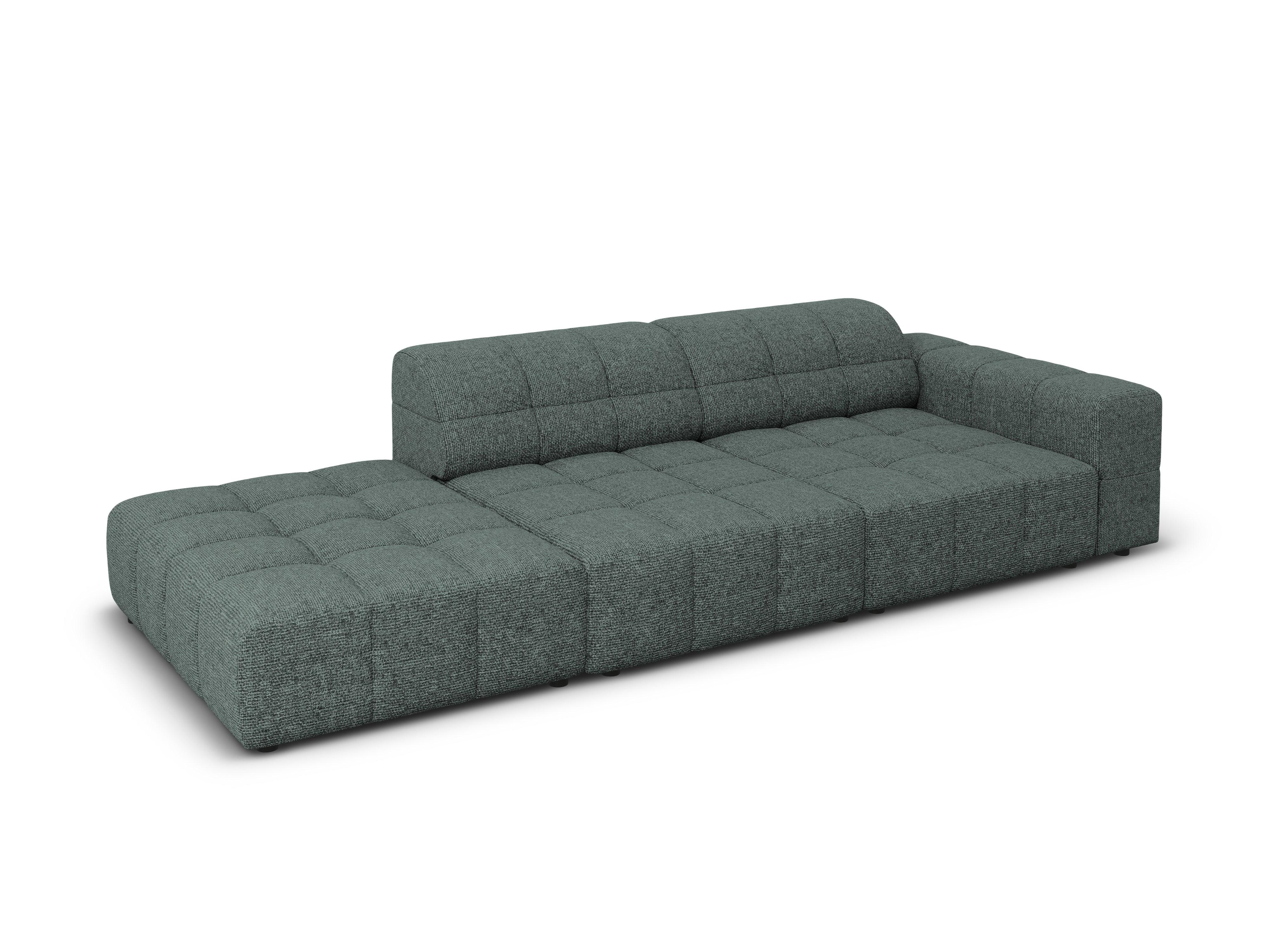 Sofa lewostronna 3-osobowa CHICAGO petrol szenil
