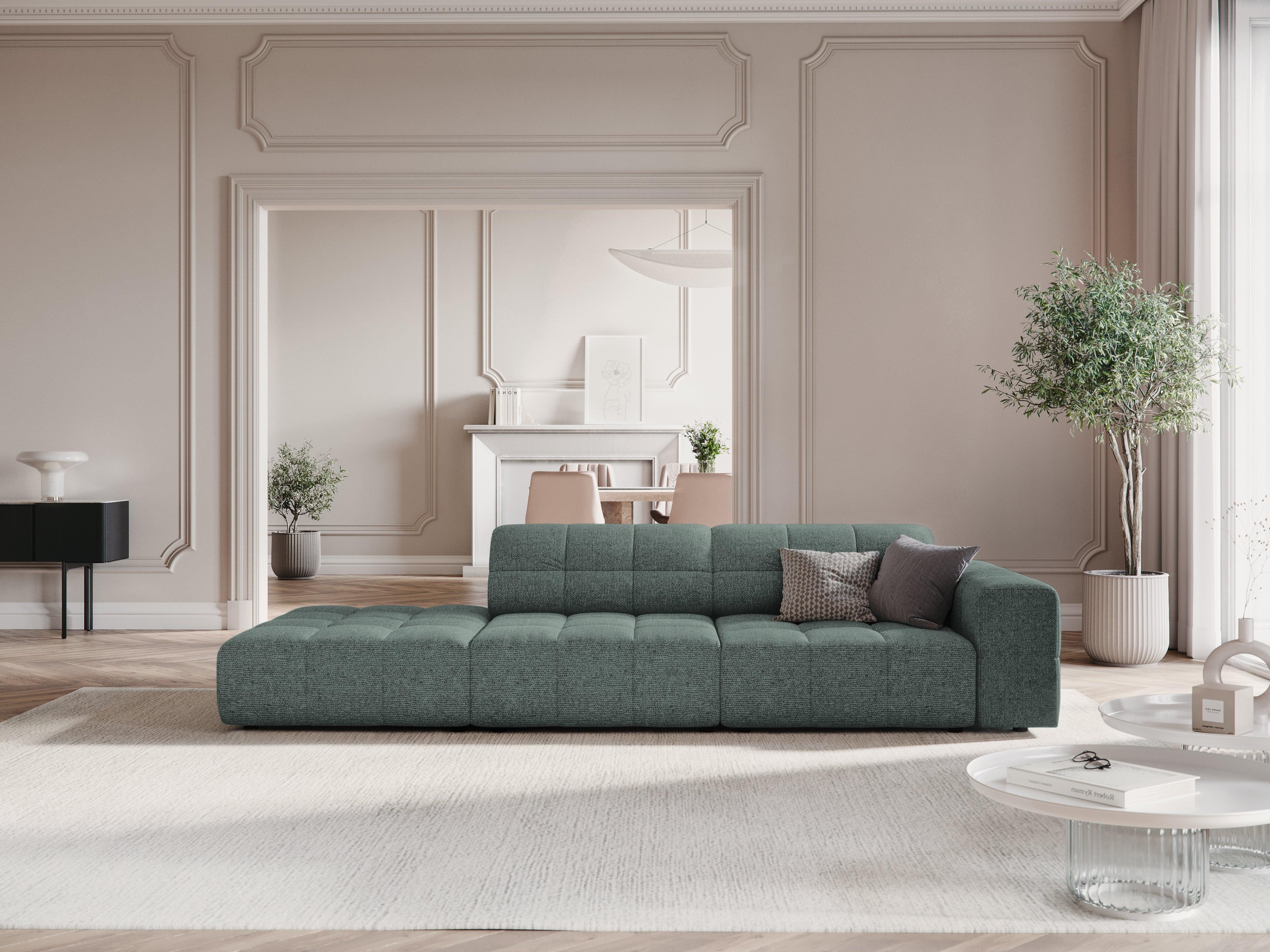 Sofa lewostronna 3-osobowa CHICAGO petrol szenil - Image 8