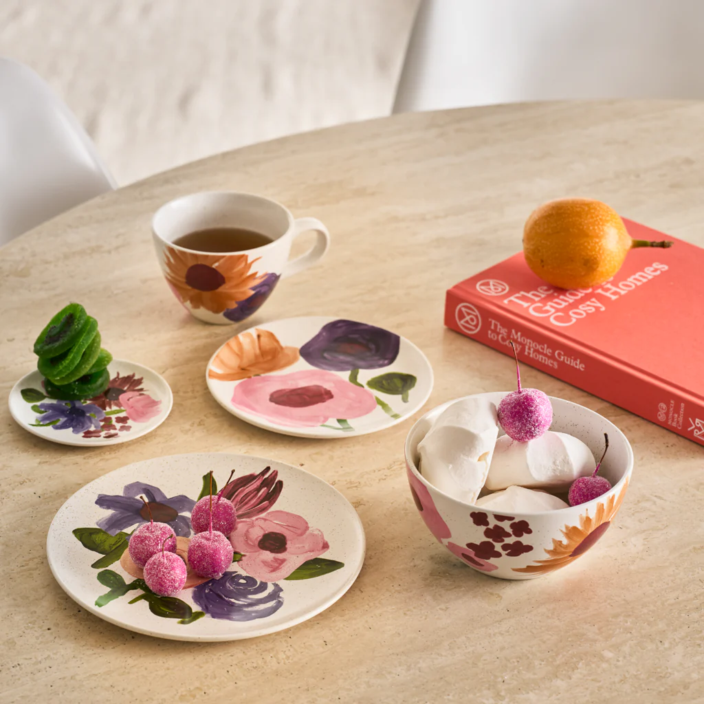 Miska ceramiczna HANAKO motyw roślinny - Image 2