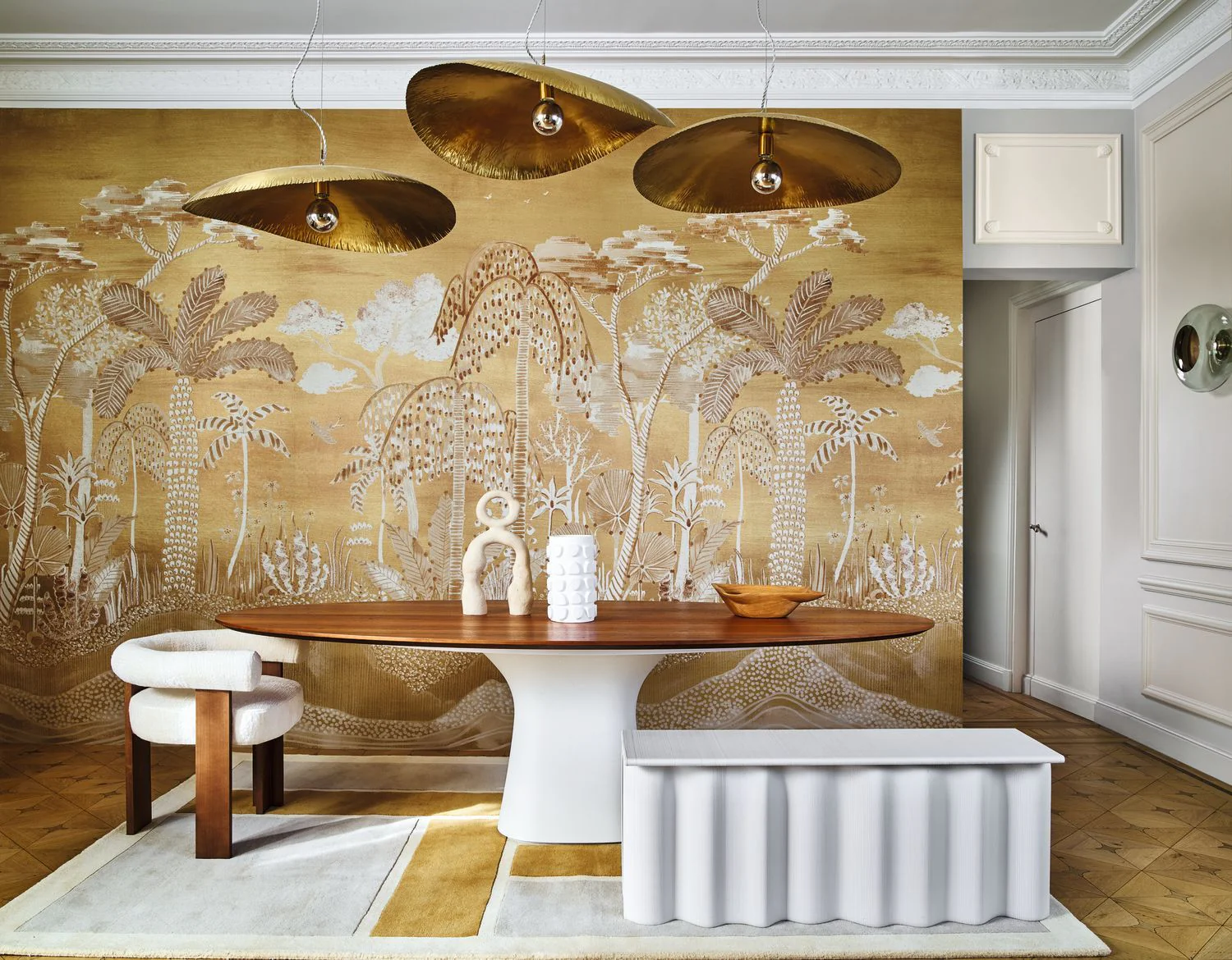 Mural z tropikalnym krajobrazem NOSARA zielony - Image 3