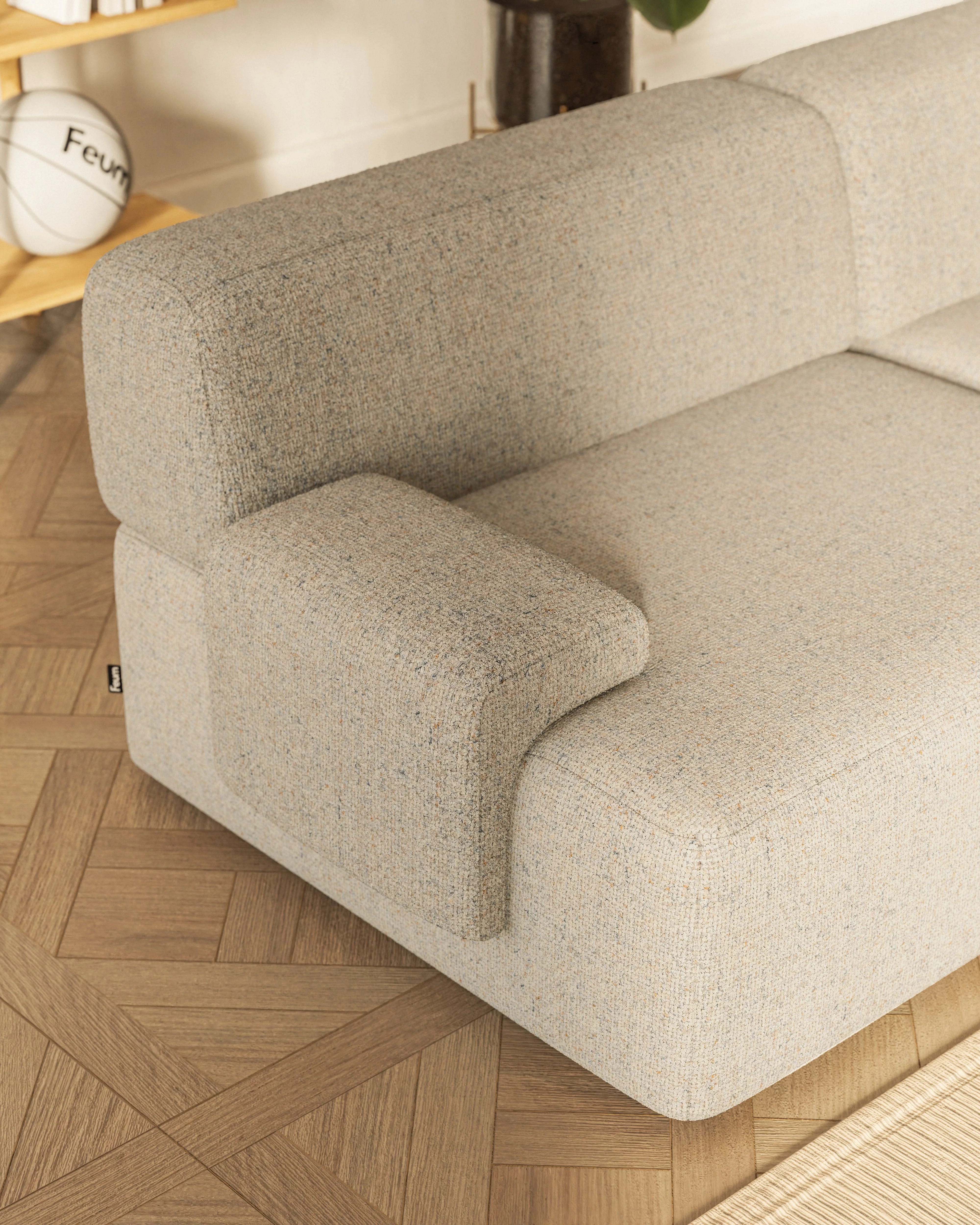 Narożnik modułowy 3-osobowy UMI beżowy - Image 3
