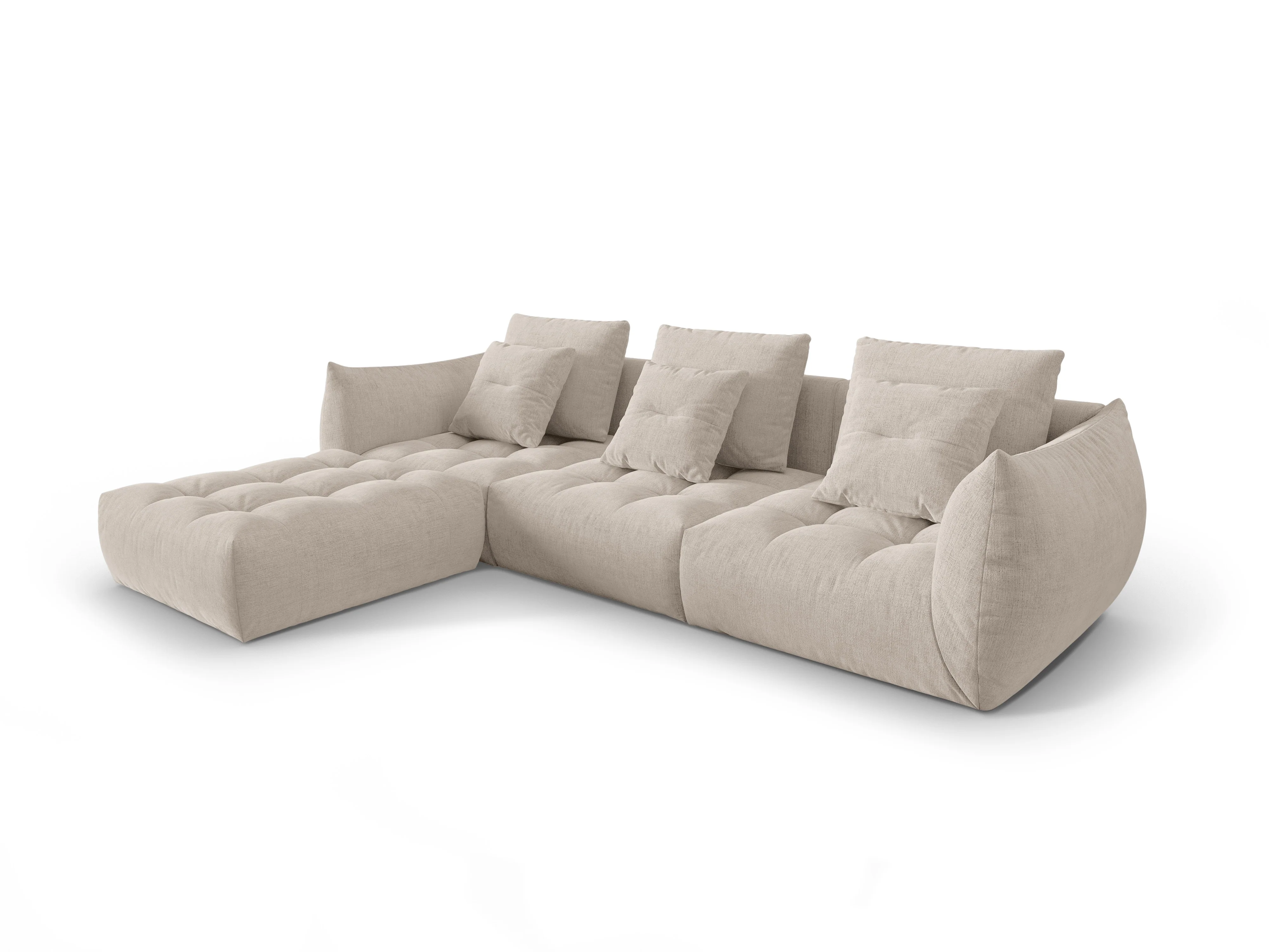 Narożnik modułowy BLOOM ciemnobeżowy szenil - Image 3