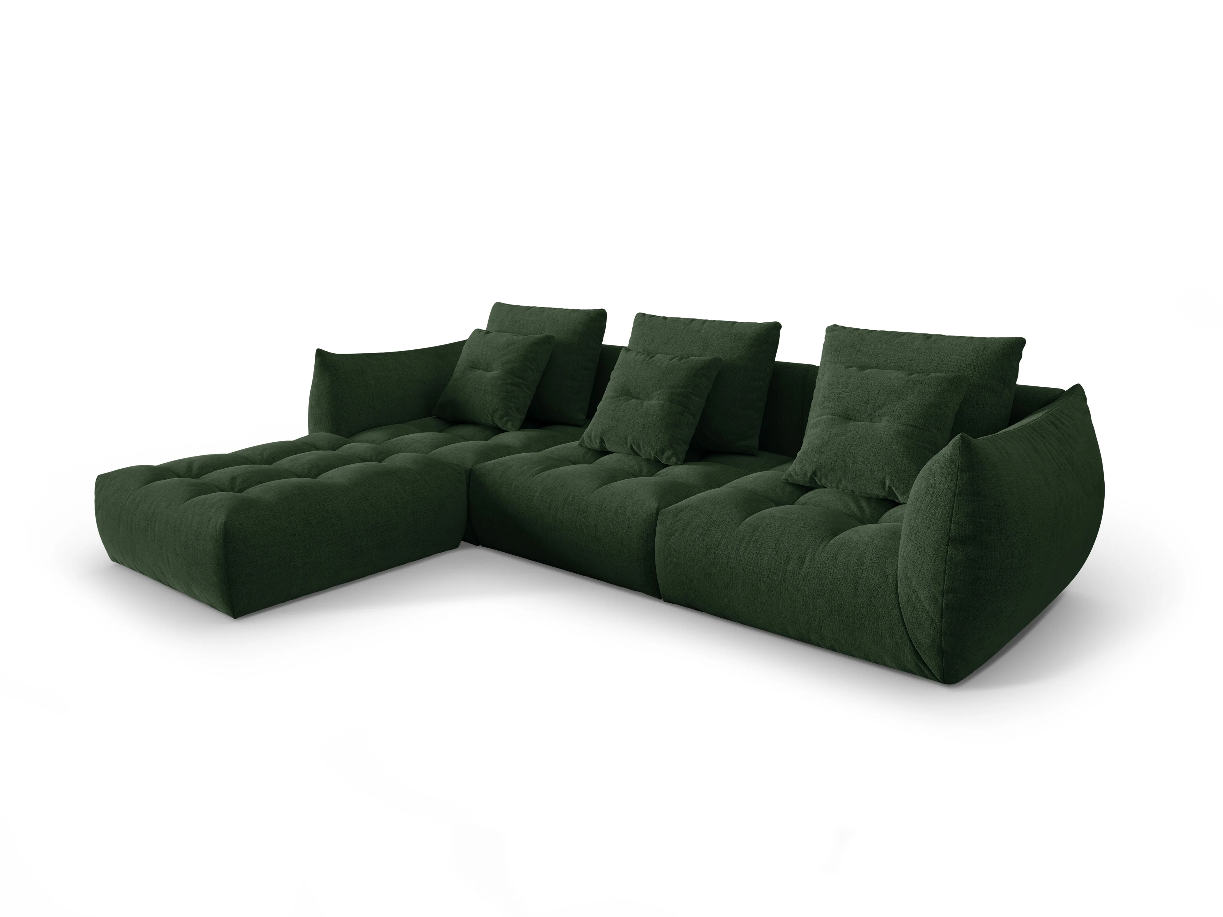 Narożnik modułowy BLOOM zielony szenil - Image 3