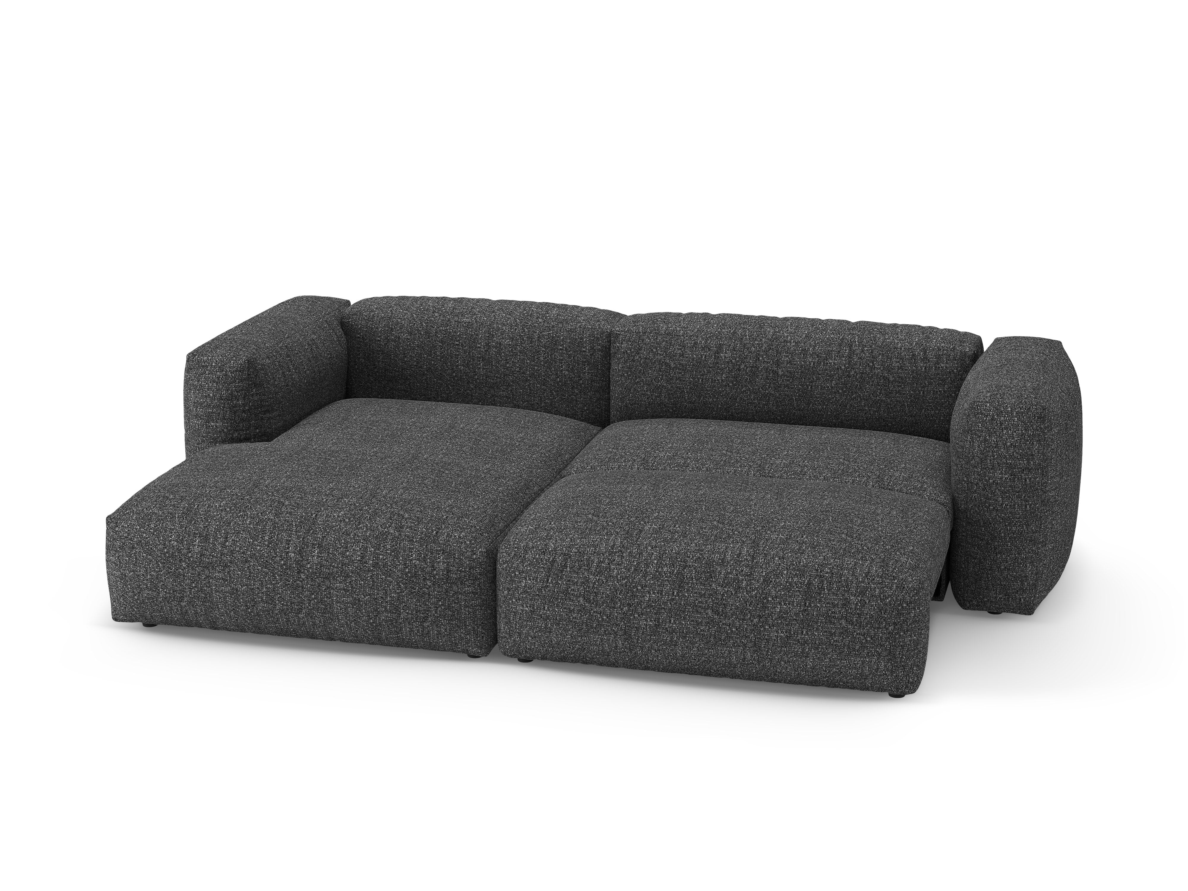 Narożnik lewostronny z funkcją spania MARTINA antracytowy boucle - Image 6