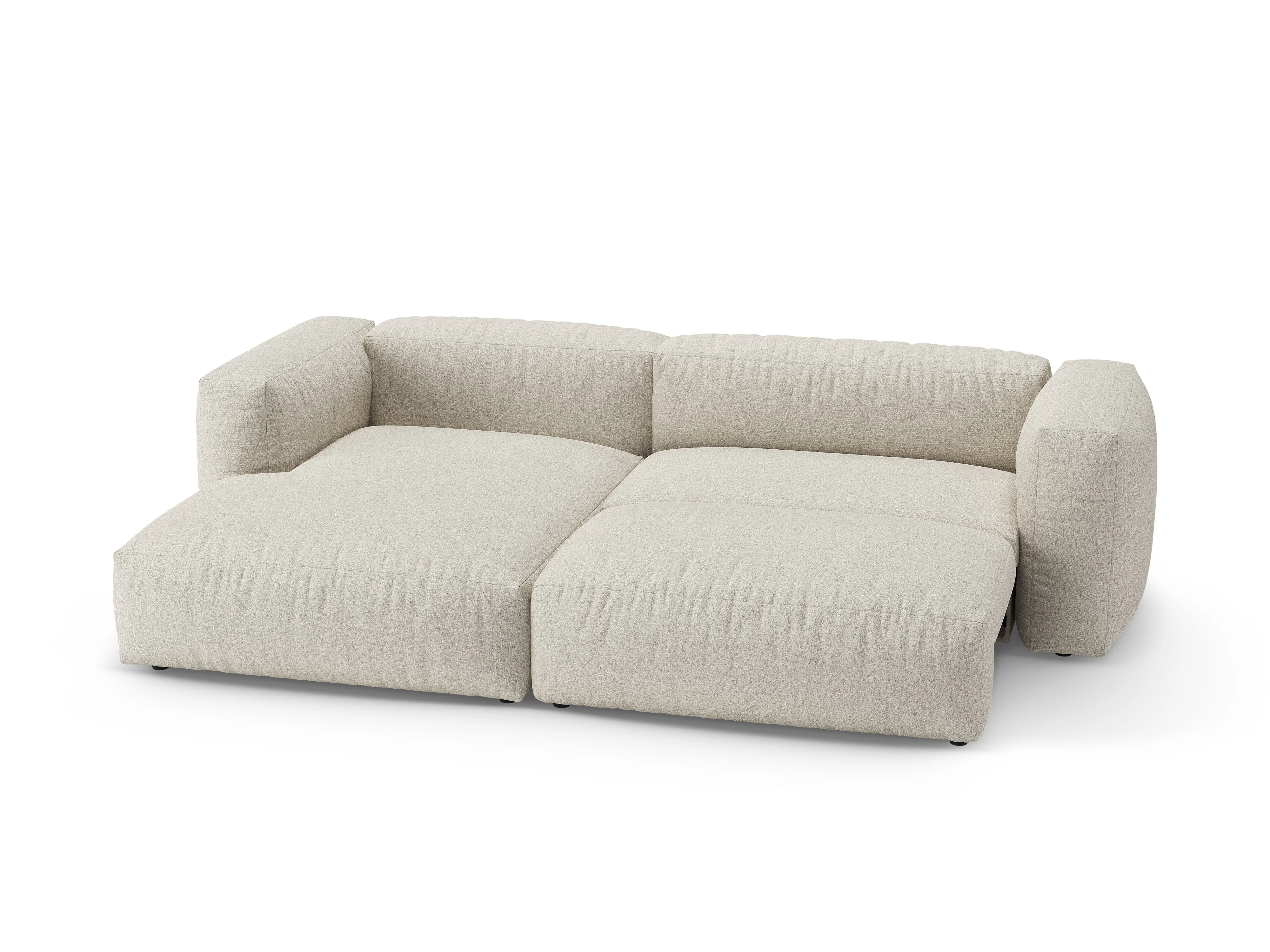 Narożnik lewostronny z funkcją spania MARTINA beżowy boucle - Image 6