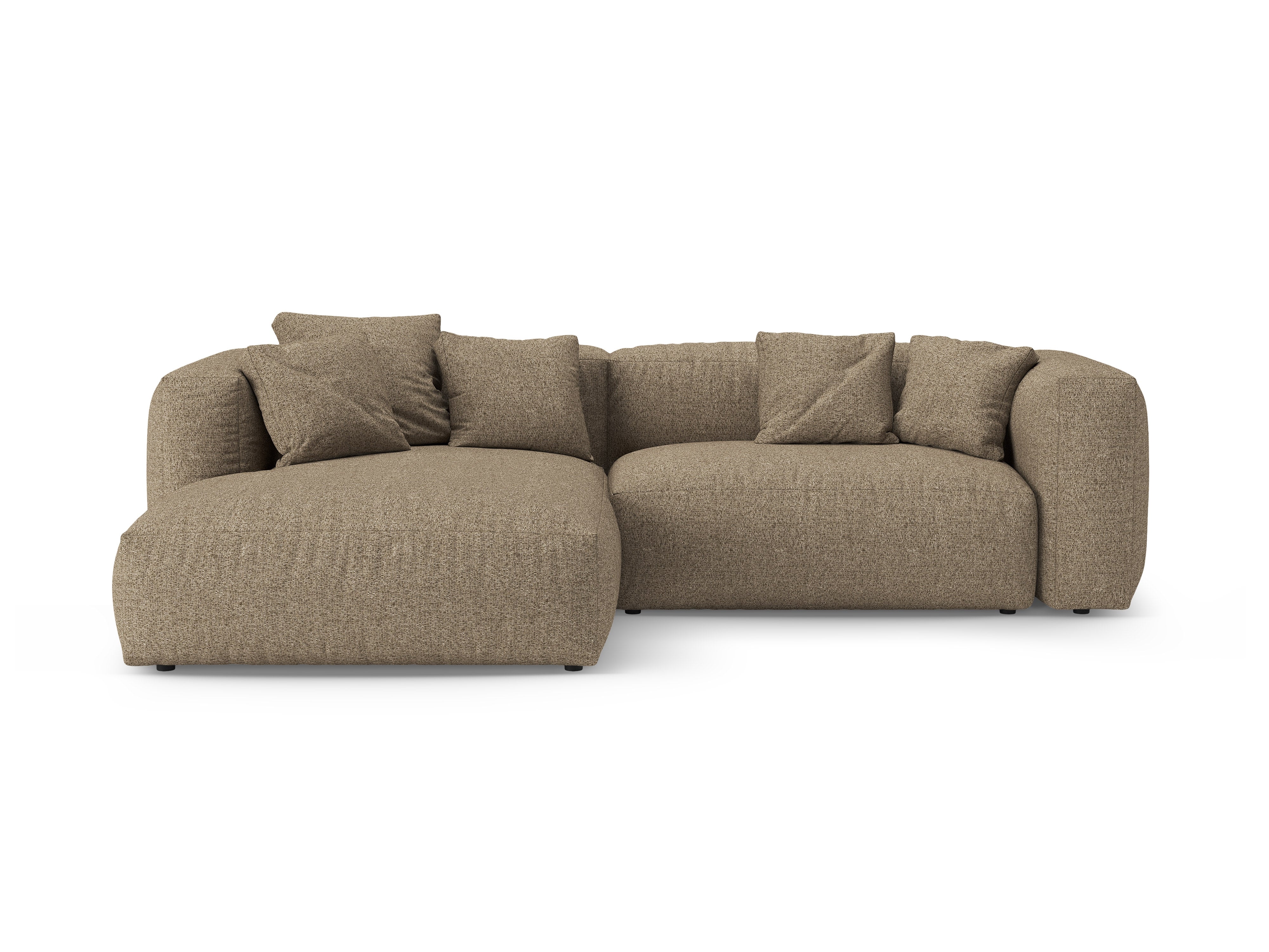 Narożnik lewostronny z funkcją spania MARTINA cappuccino boucle - Image 4