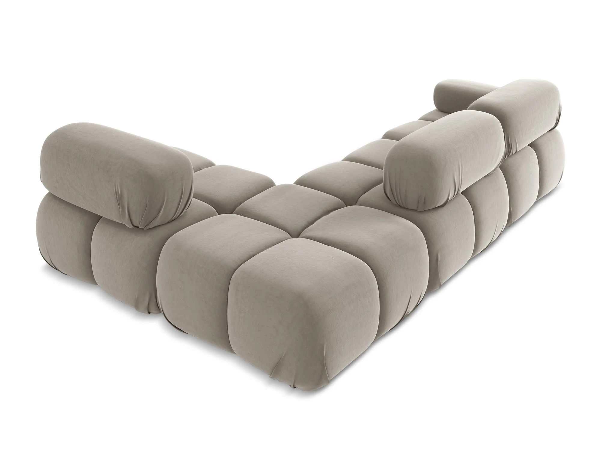 Narożnik modułowy aksamitny prawostronny LOKUA taupe - Image 7