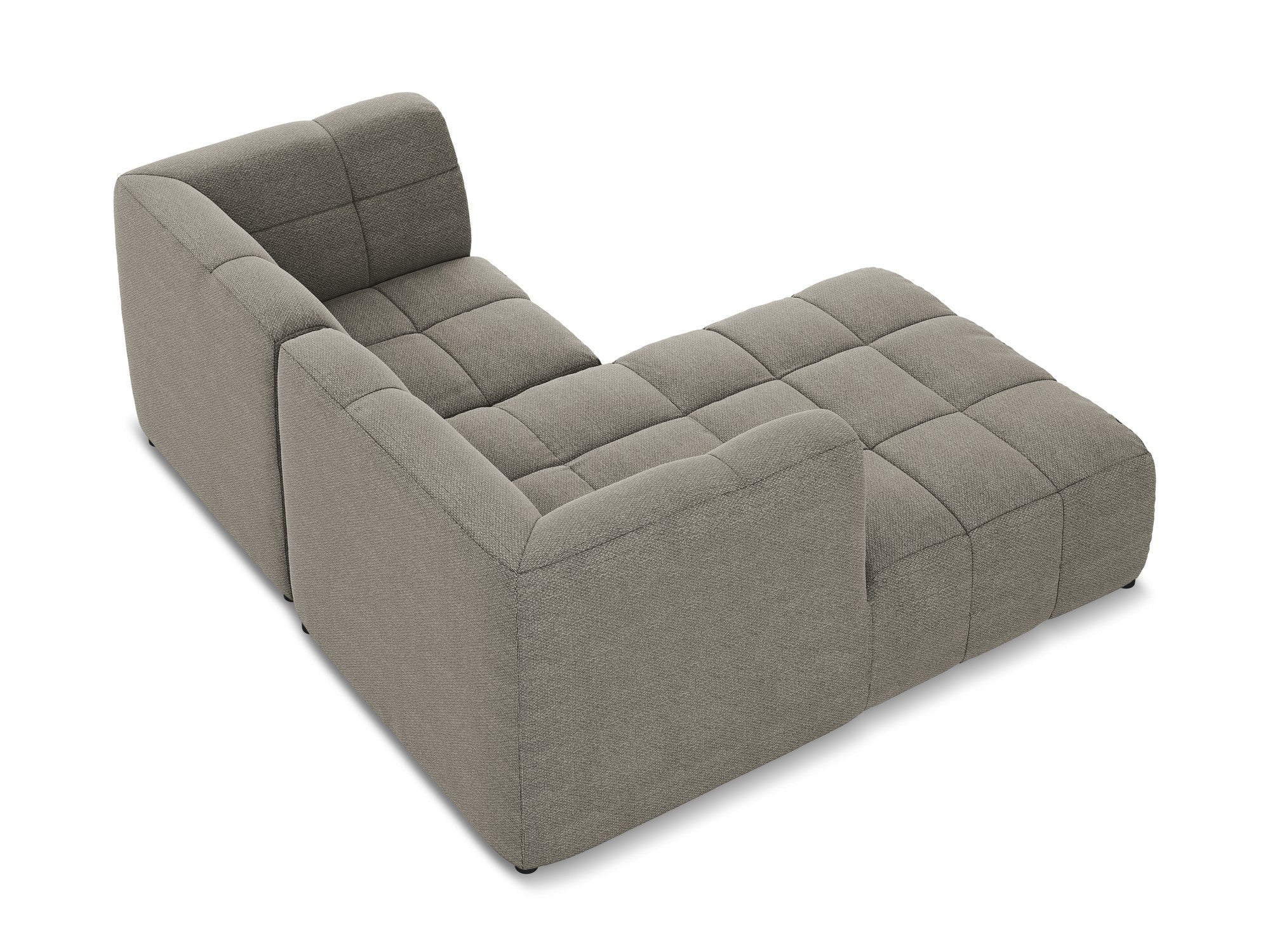 Narożnik modułowy lewostronny 2-osobowy ALOHA szary boucle - Image 6