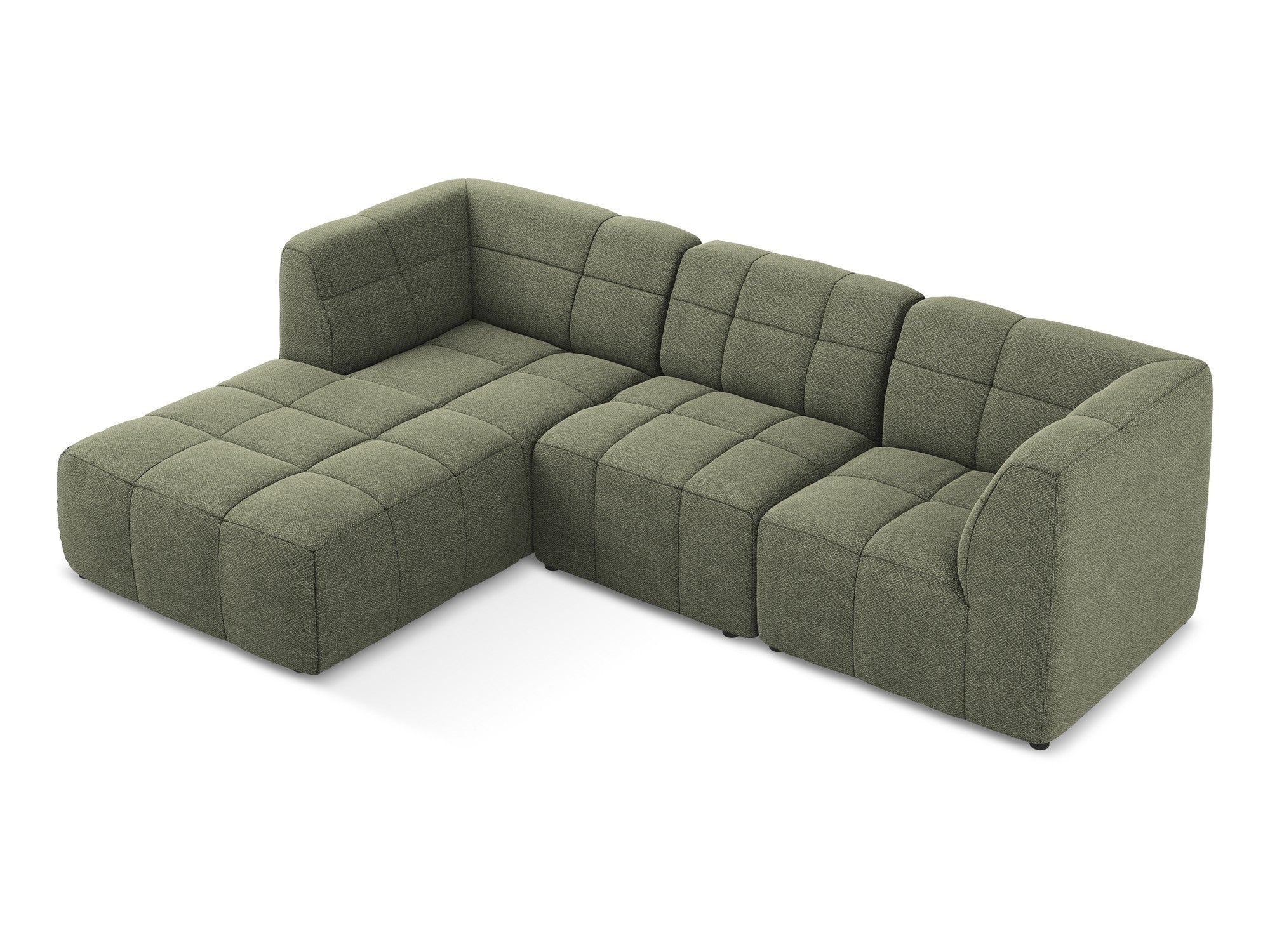 Narożnik modułowy lewostronny 3-osobowy ALOHA oliwkowy boucle - Image 5
