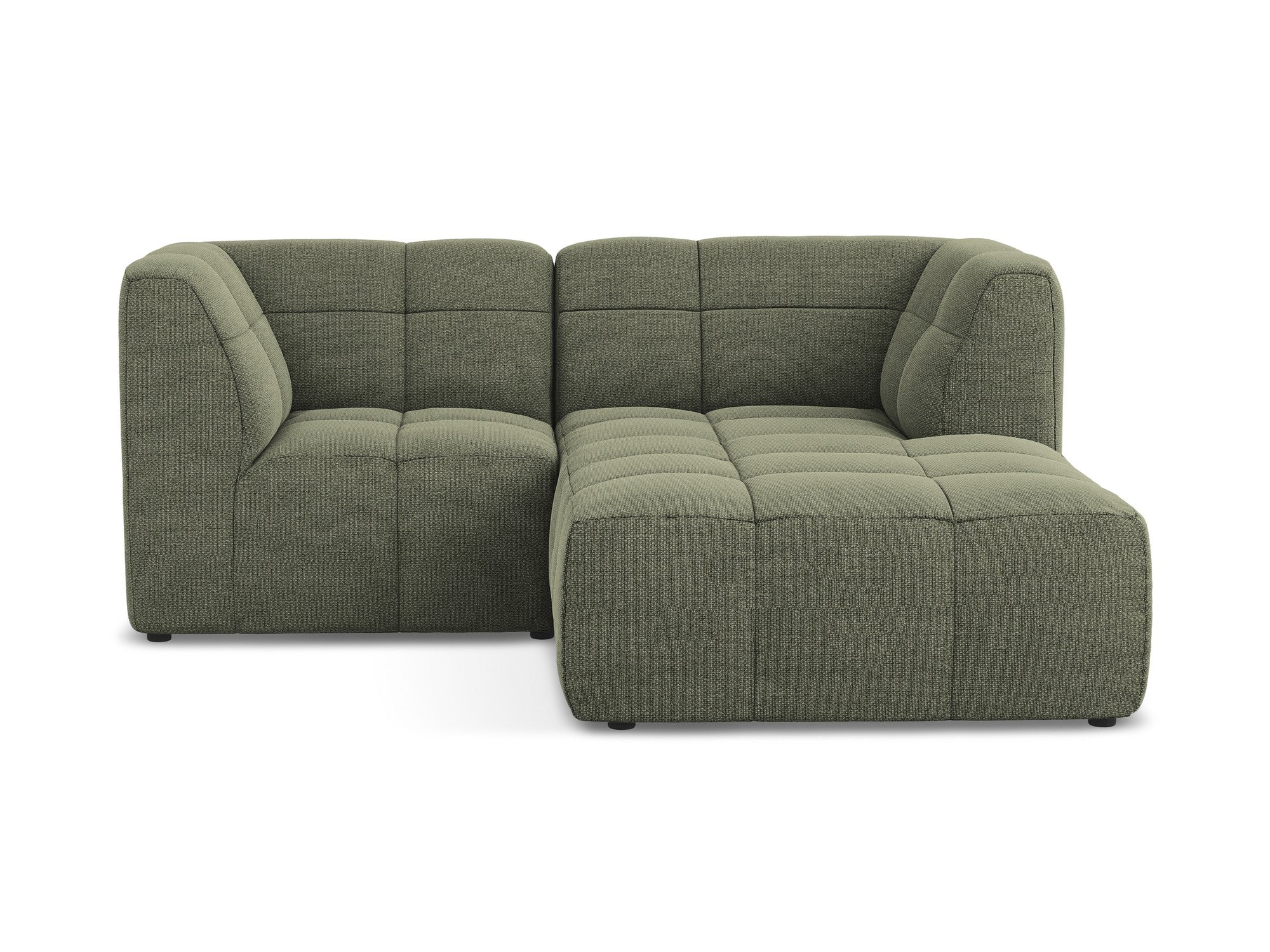 Narożnik modułowy prawostronny 2-osobowy ALOHA oliwkowy boucle - Image 3