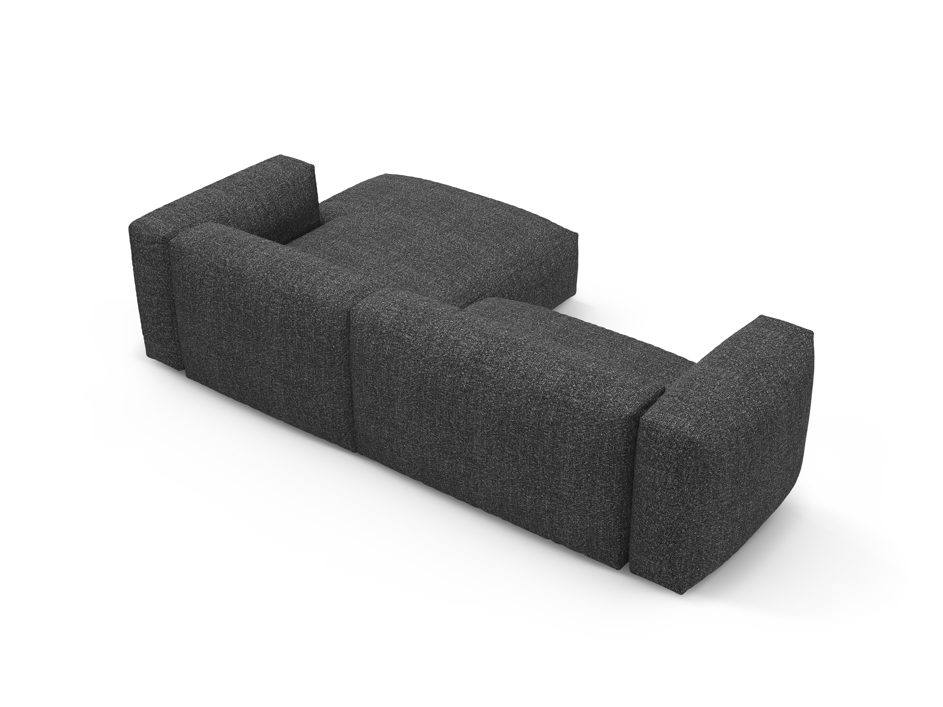 Narożnik prawostronny z funkcją spania MARTINA antracytowy boucle - Image 5