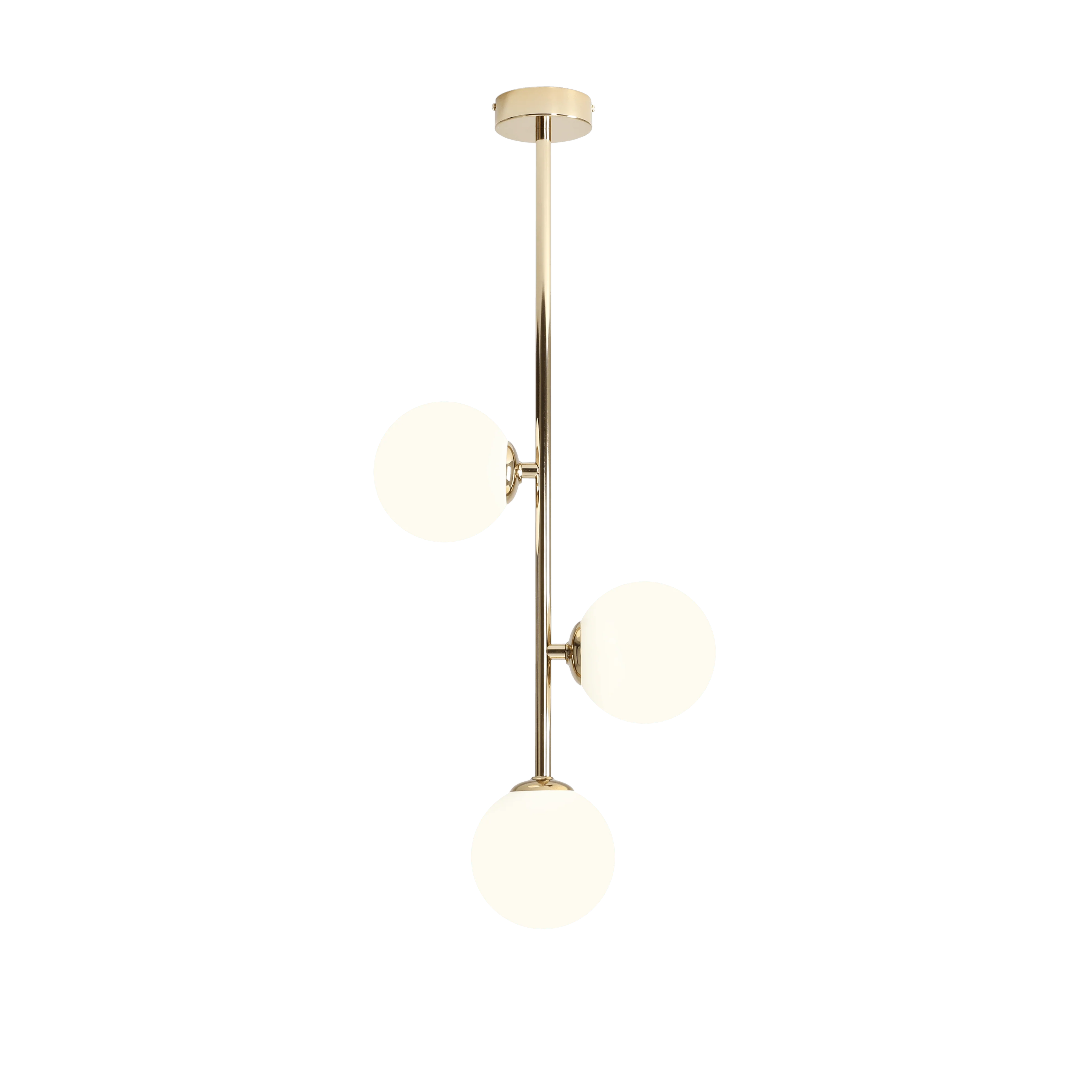 Lampa sufitowa trzypunktowa LIBRA złoty